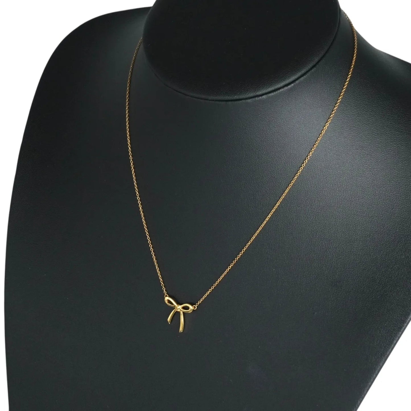 Tiffany Ribbon Necklace 18KYG