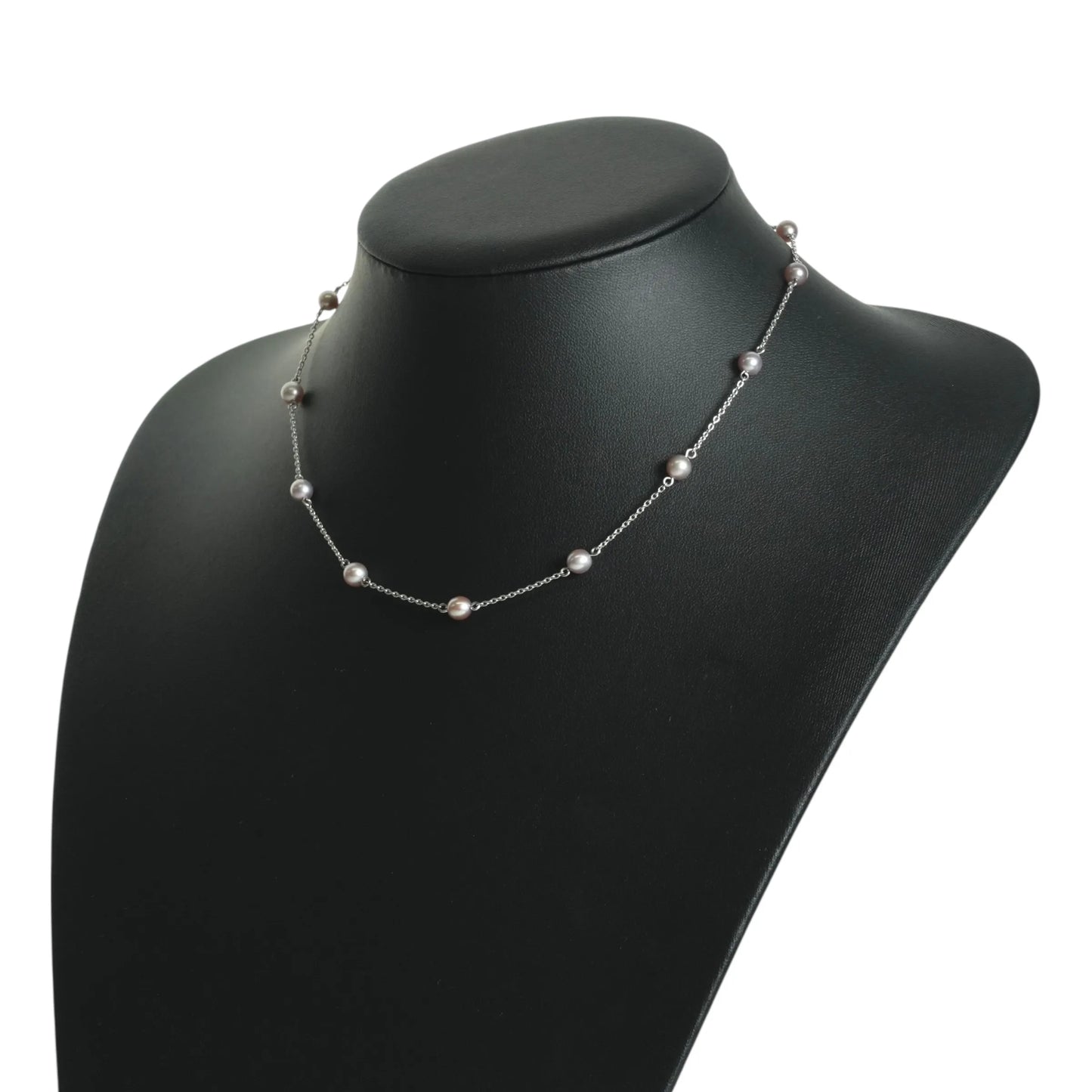 TASAKI Pearl Station Necklace - 18KWG