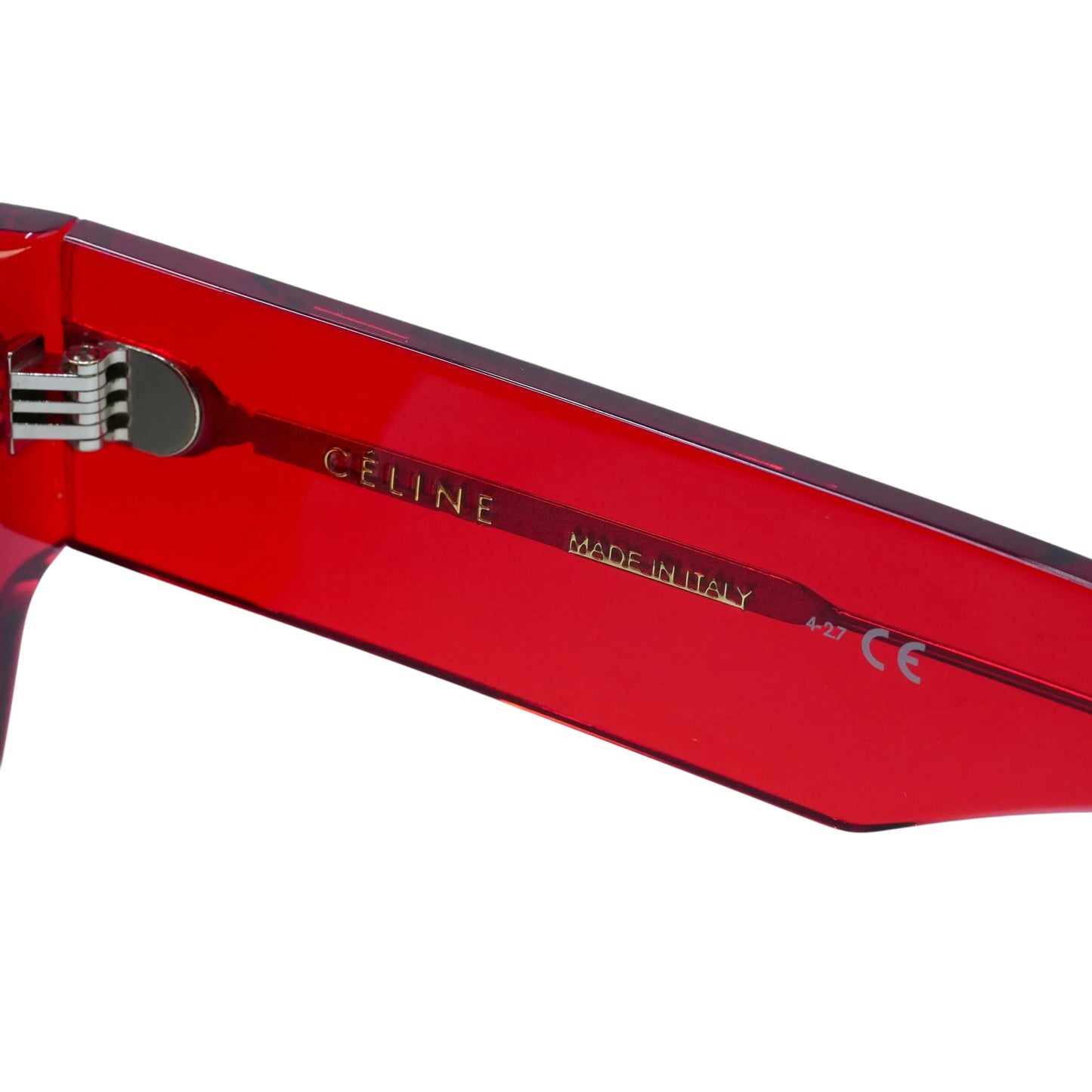 CELINE Red Frame Sunglasses - Red - 32904