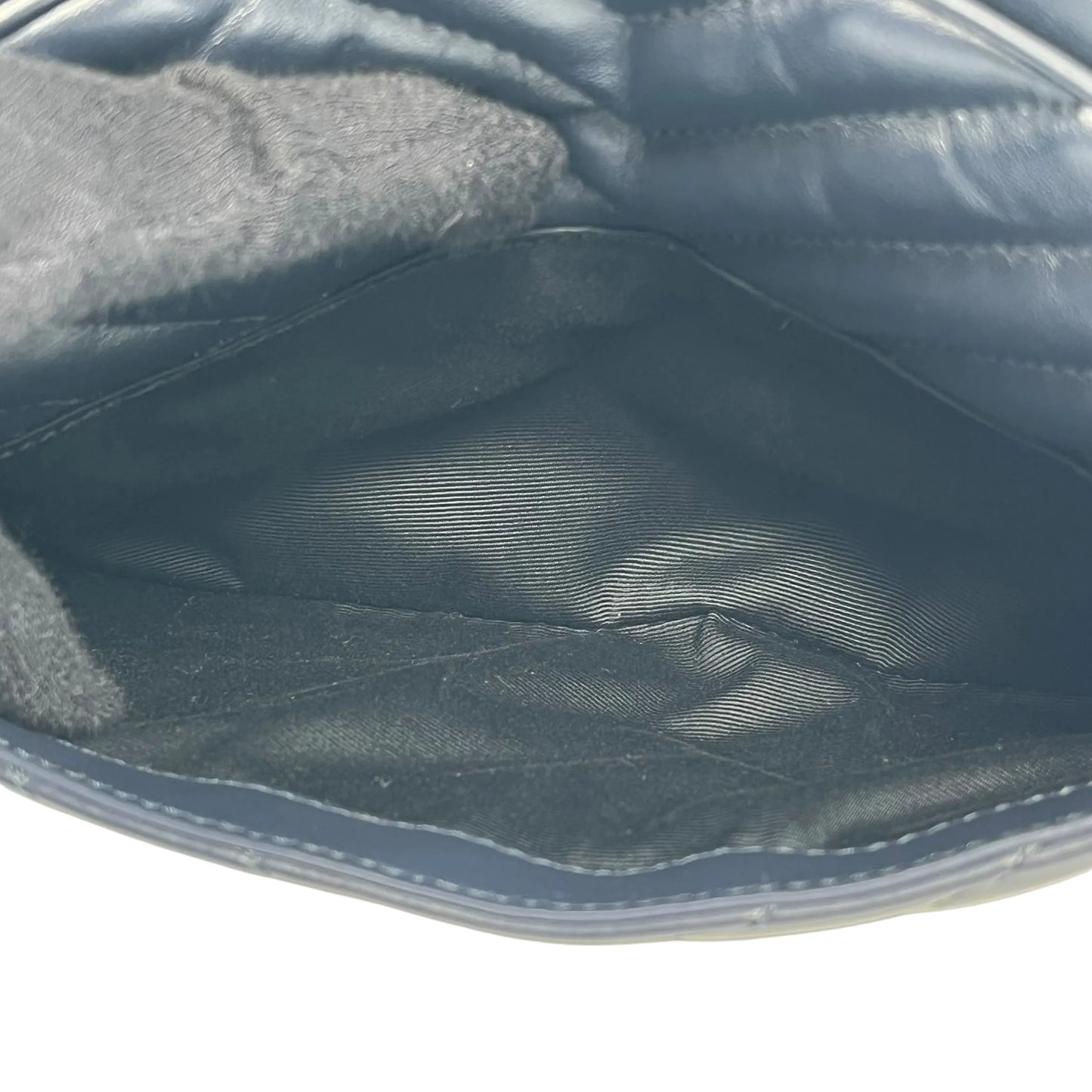 Saint Laurent Lou Medium Shoulder Bag - Navy