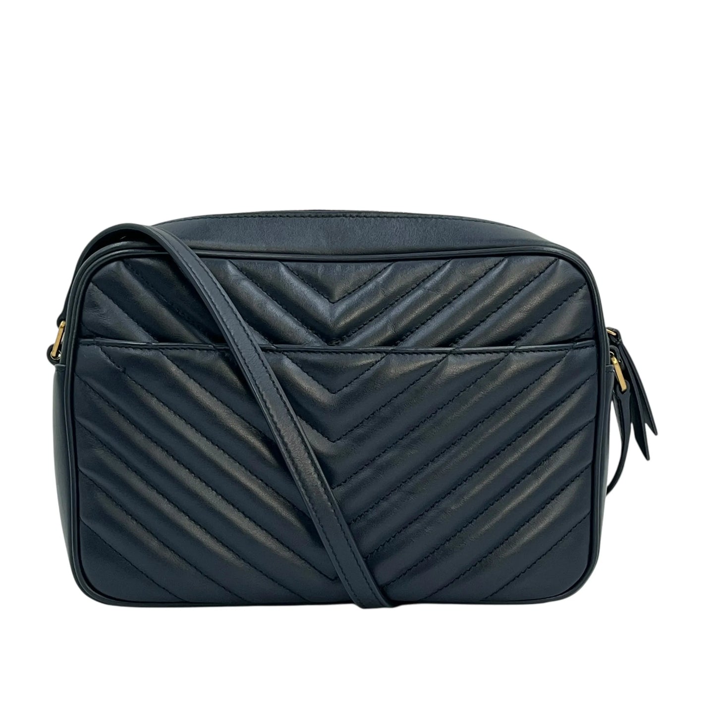 Saint Laurent Lou Medium Shoulder Bag - Navy