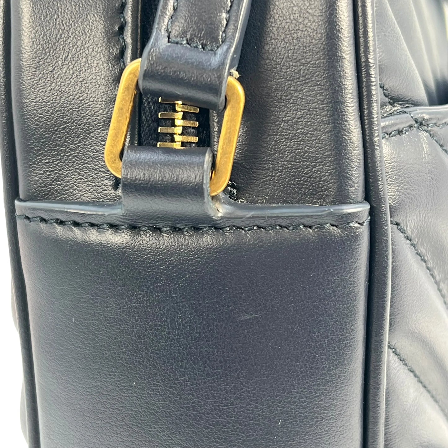 Saint Laurent Lou Medium Shoulder Bag - Navy