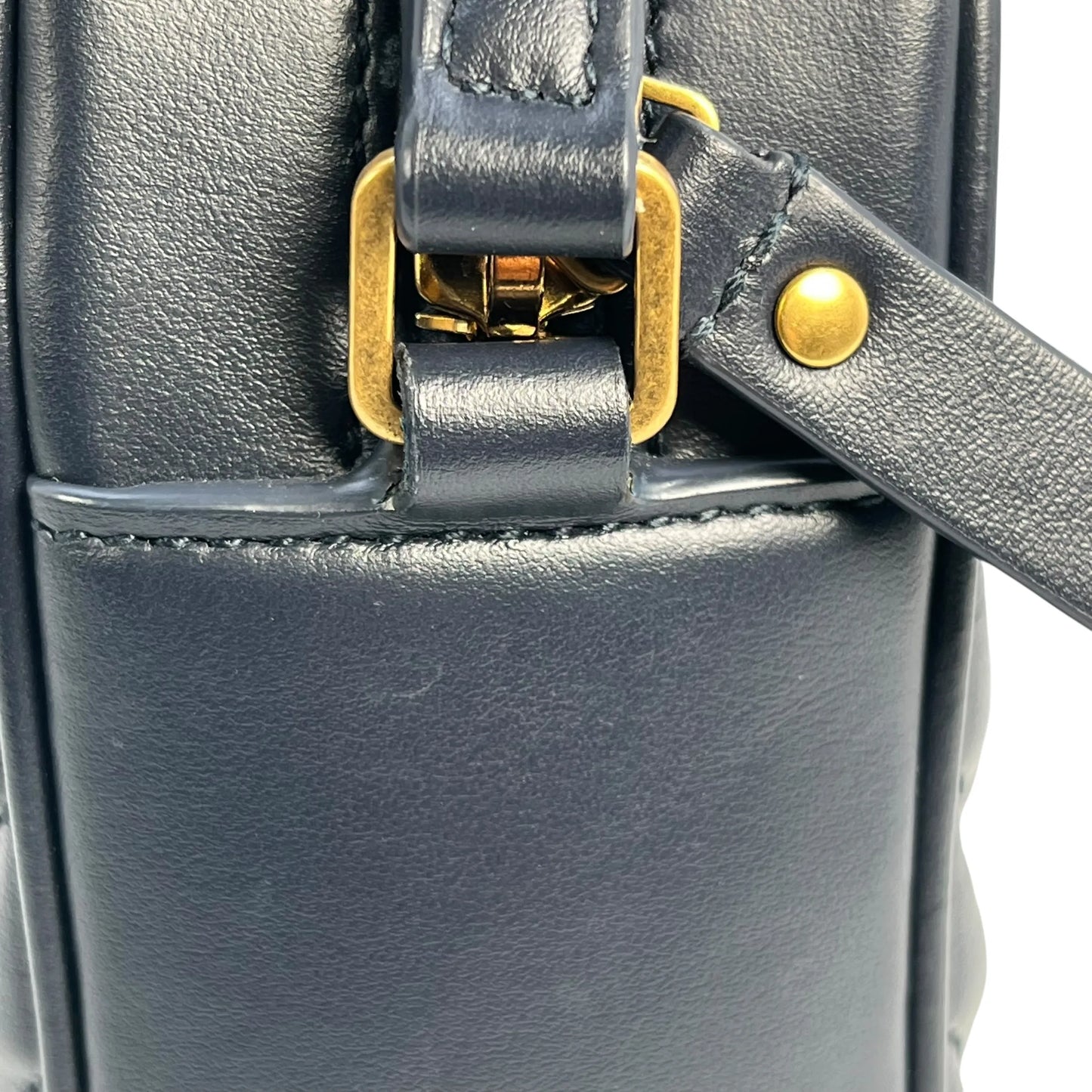 Saint Laurent Lou Medium Shoulder Bag - Navy