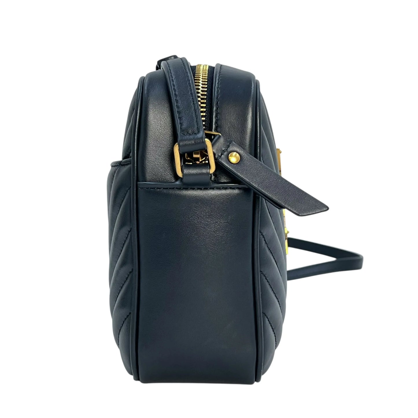 Saint Laurent Lou Medium Shoulder Bag - Navy