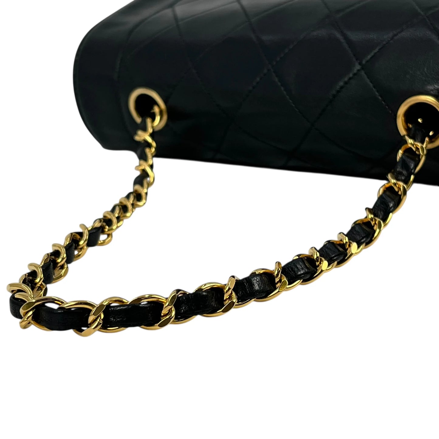 CHANEL Diana Flap 22 Chain Shoulder Bag - Black