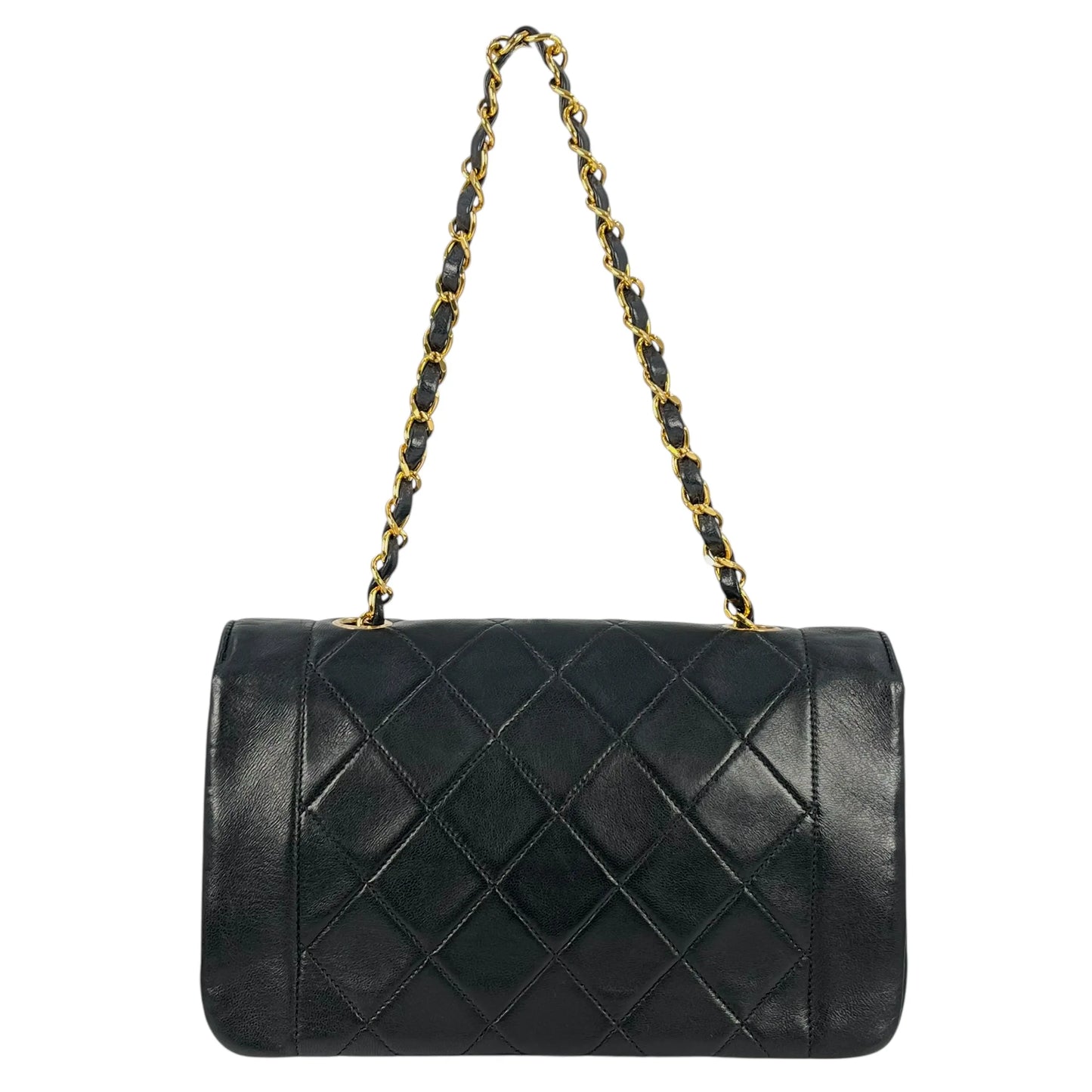 CHANEL Diana Flap 22 Chain Shoulder Bag - Black