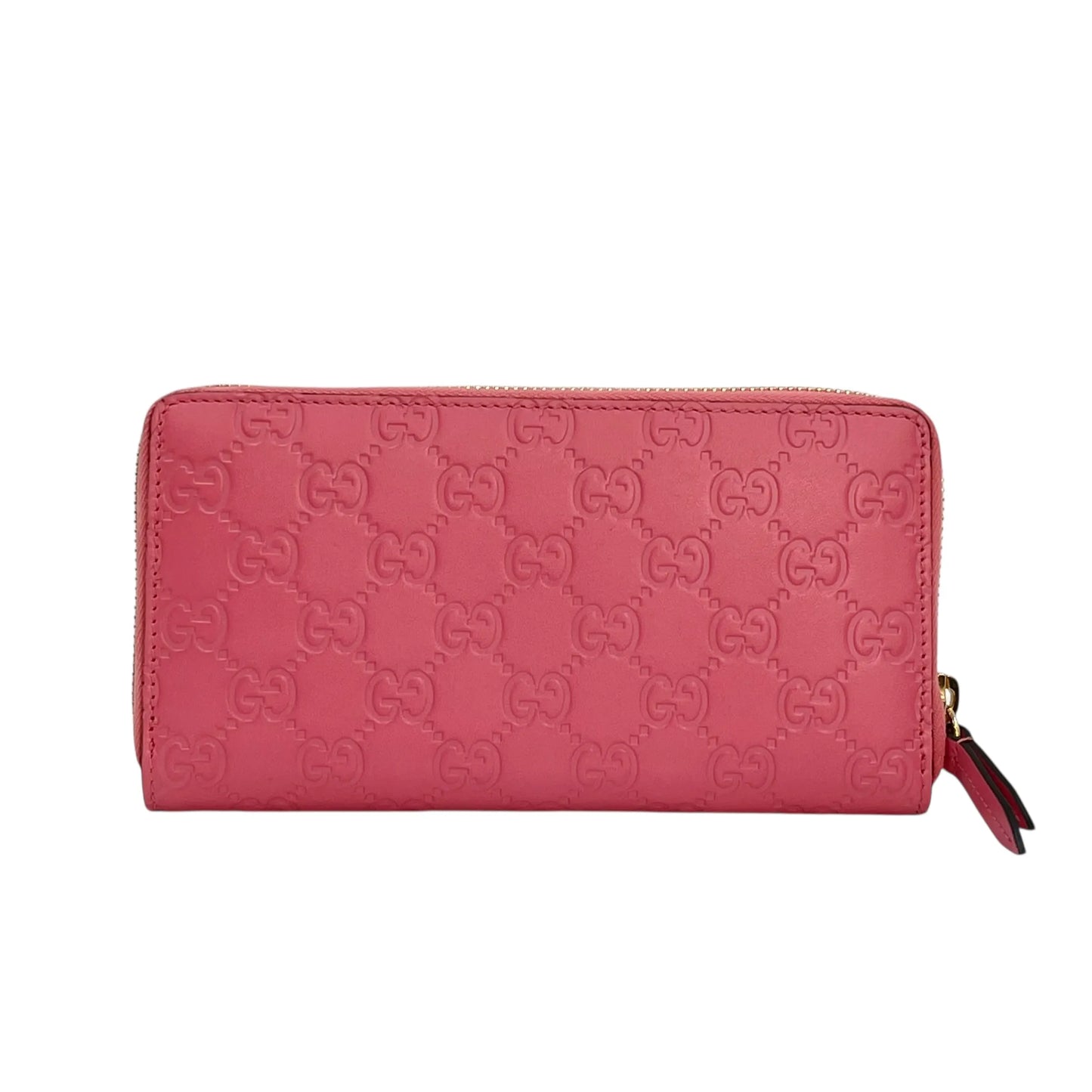 GUCCI GG Marmont Metelasse Zipped Around Long Wallet - Pink