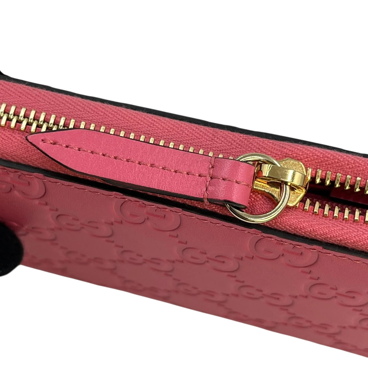GUCCI GG Marmont Metelasse Zipped Around Long Wallet - Pink