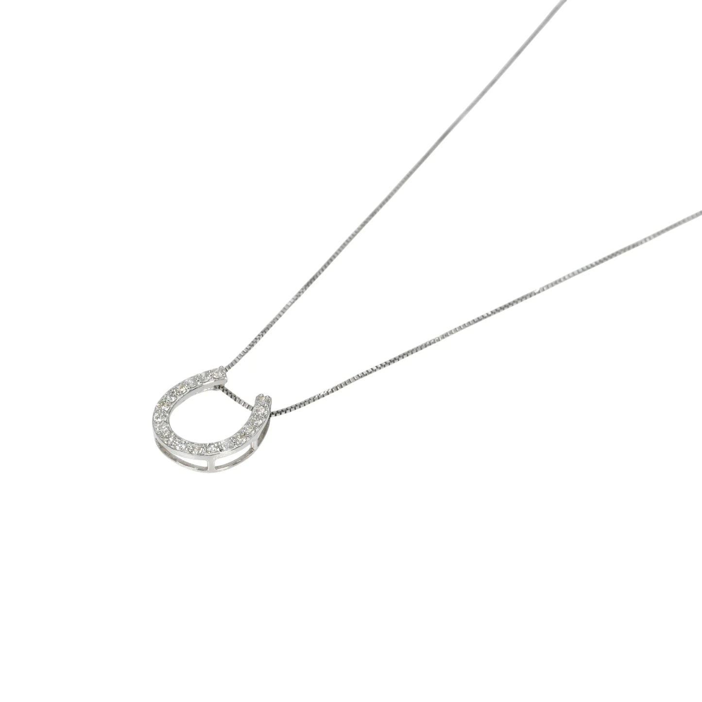 Horseshoe Necklace - 18KWG