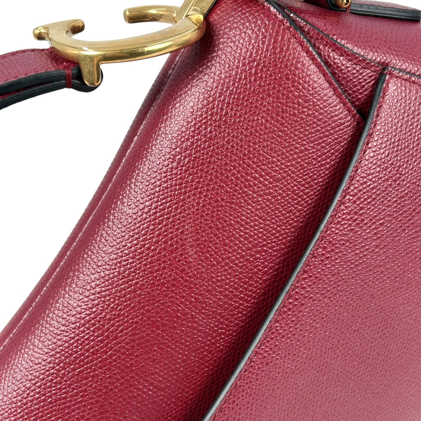 Dior Saddle Leather One Shoulder Bag - Red