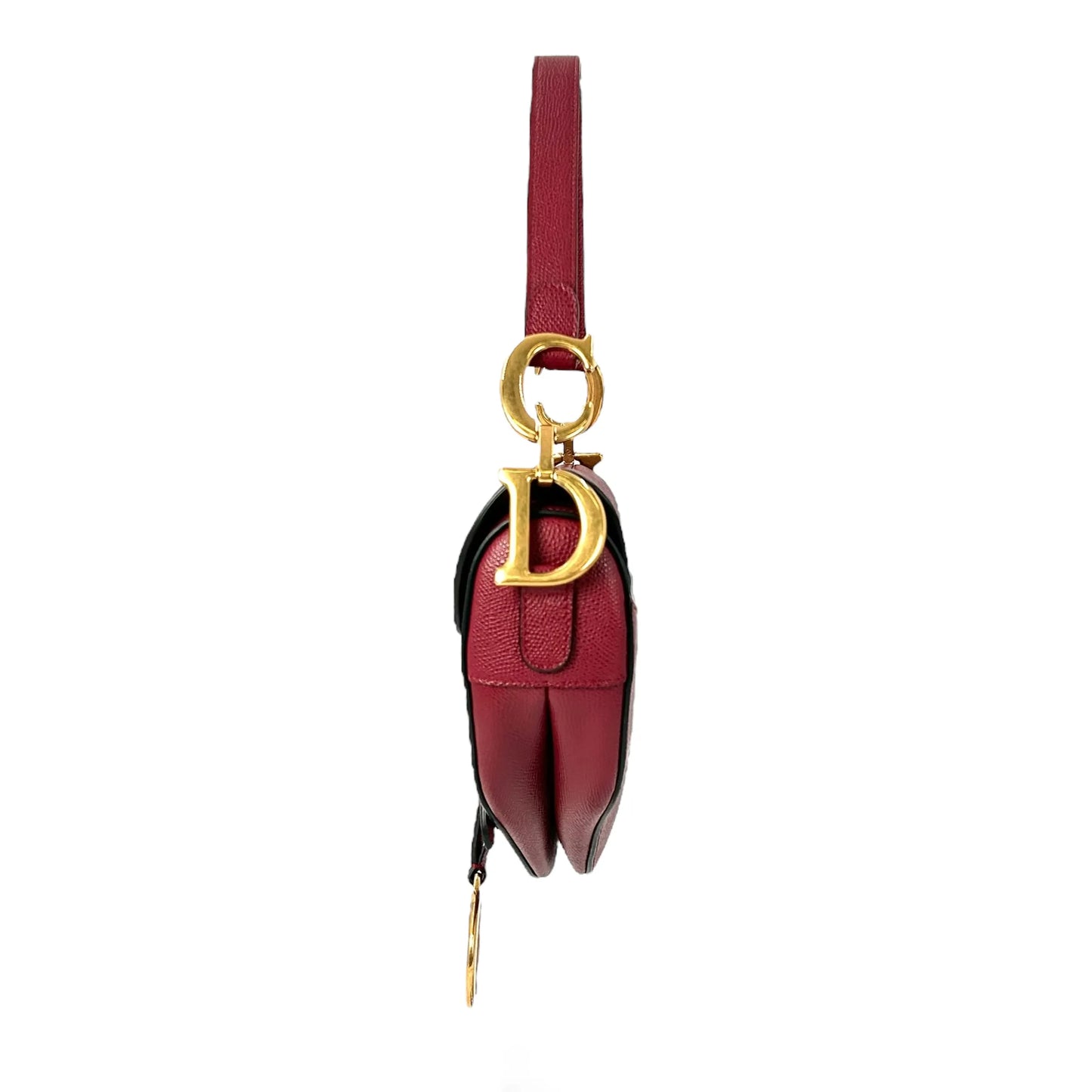 Dior Saddle Leather One Shoulder Bag - Red