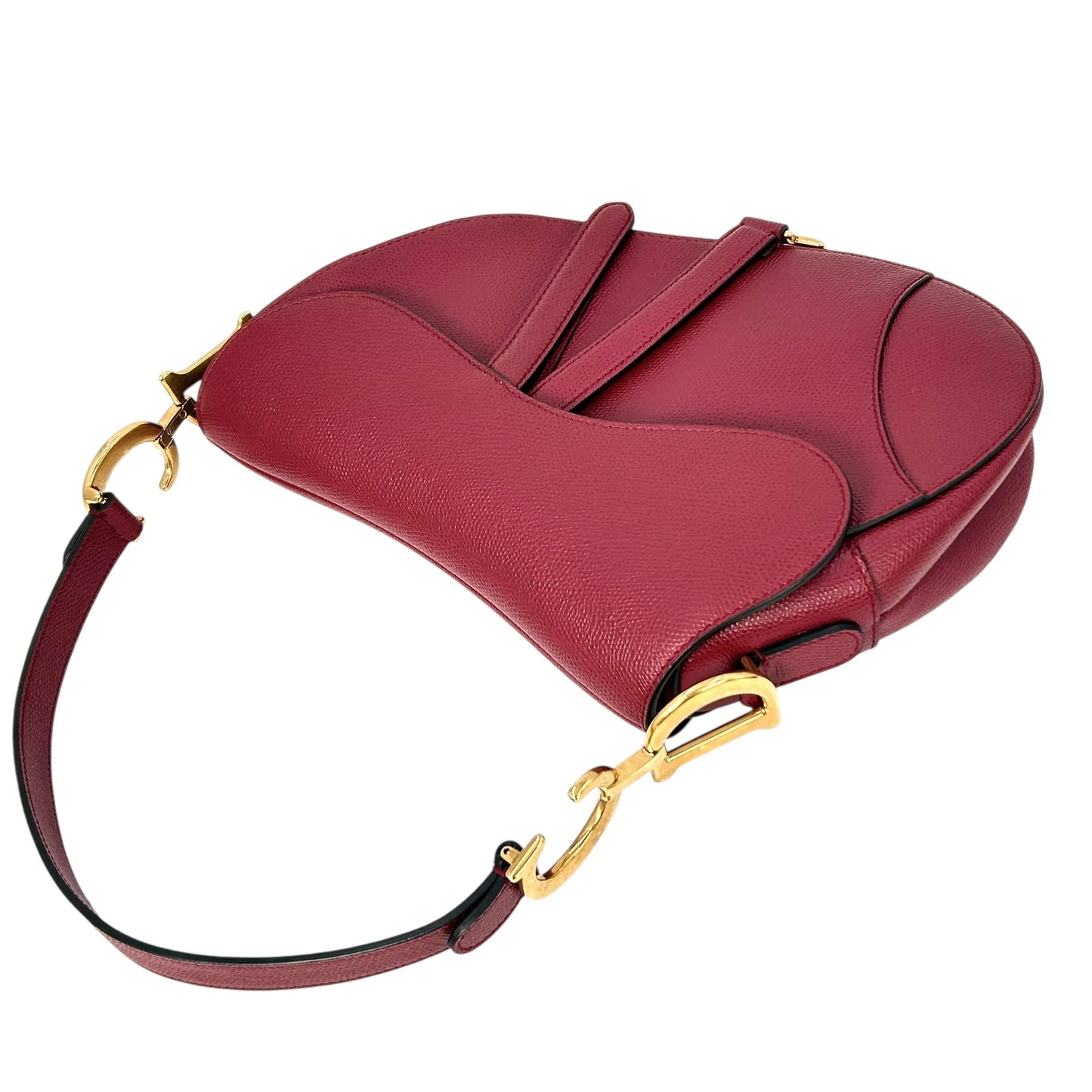 Dior Saddle Leather One Shoulder Bag - Red