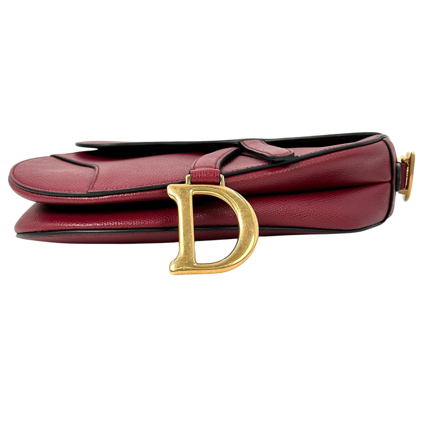 Dior Saddle Leather One Shoulder Bag - Red