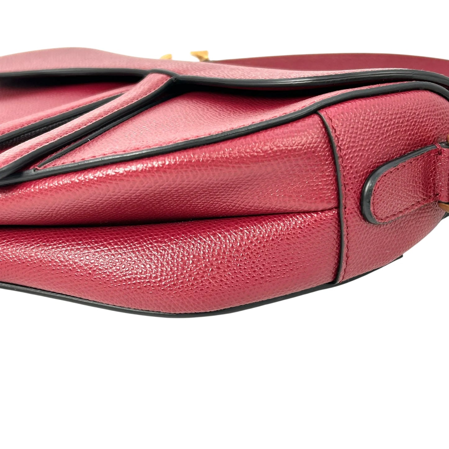 Dior Saddle Leather One Shoulder Bag - Red