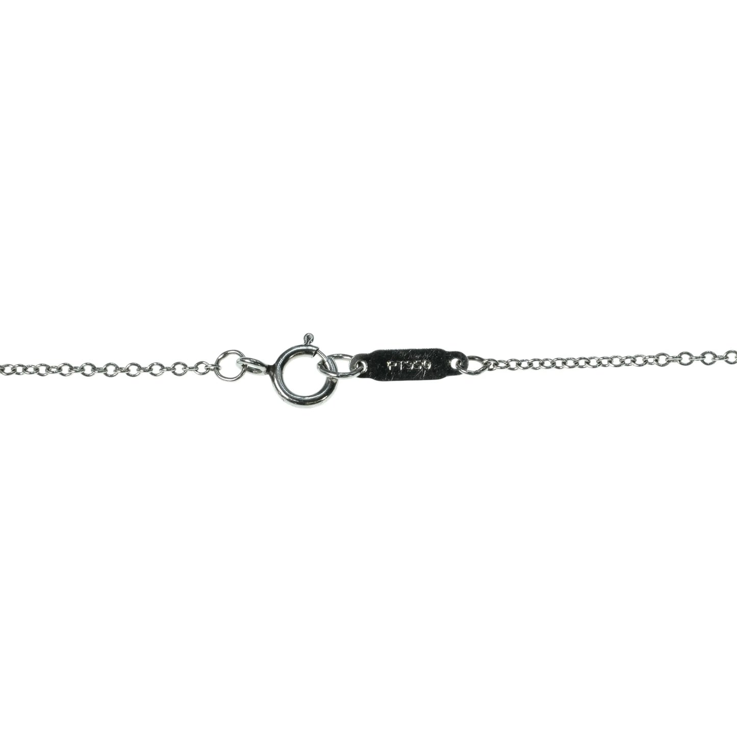 Tiffany Solitaire Pt950 Diamond Necklace