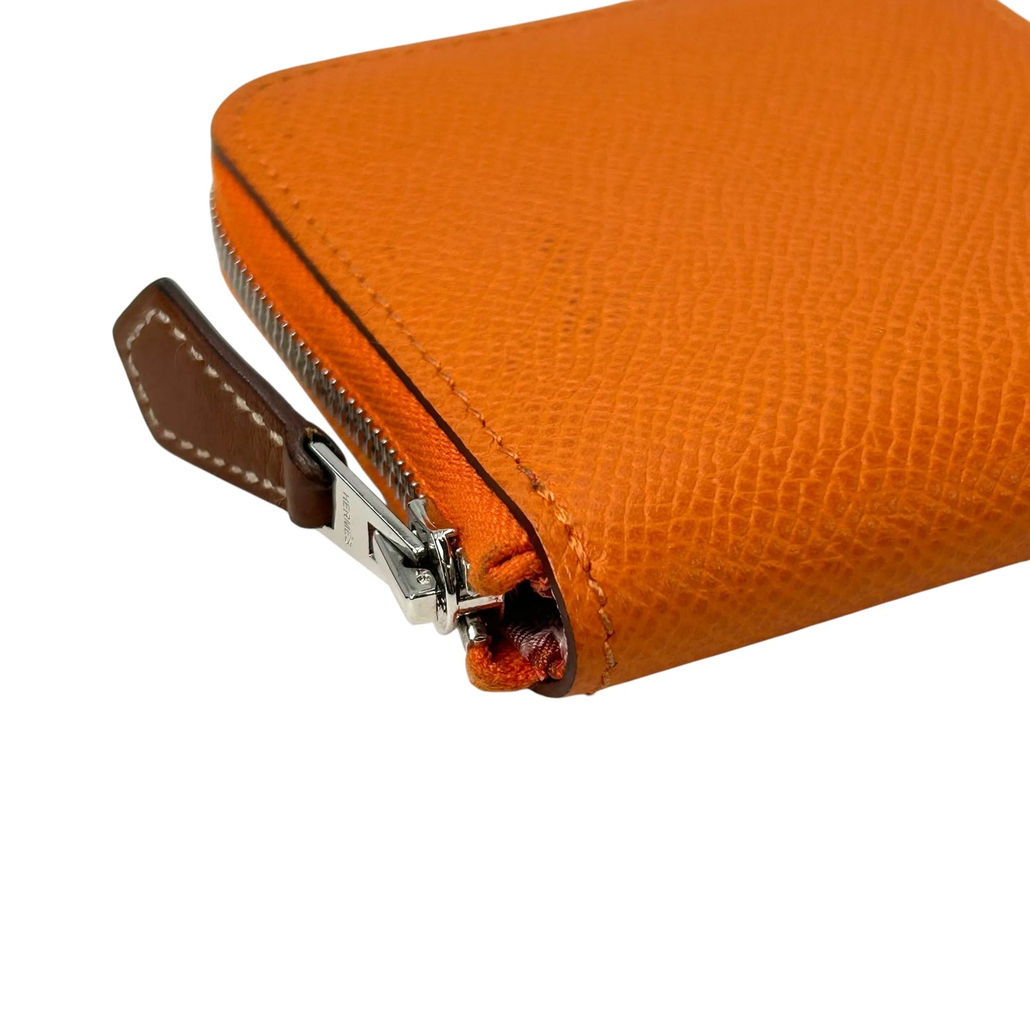 Hermès Azap Silk’in Coin Case Compact Wallet - Orange