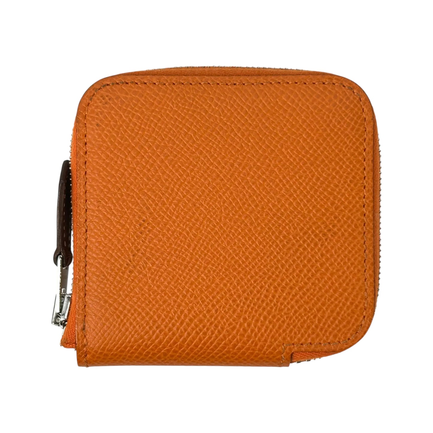 Hermès Azap Silk’in Coin Case Compact Wallet - Orange