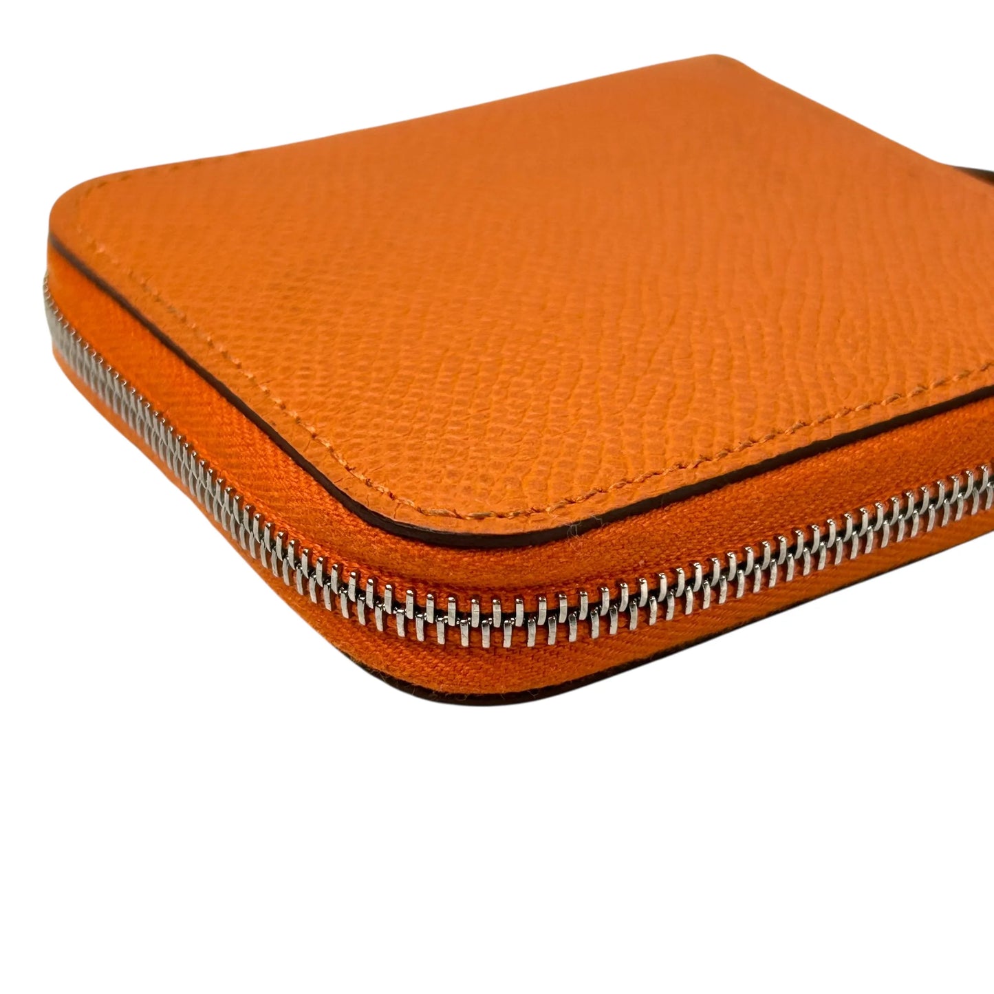 Hermès Azap Silk’in Coin Case Compact Wallet - Orange
