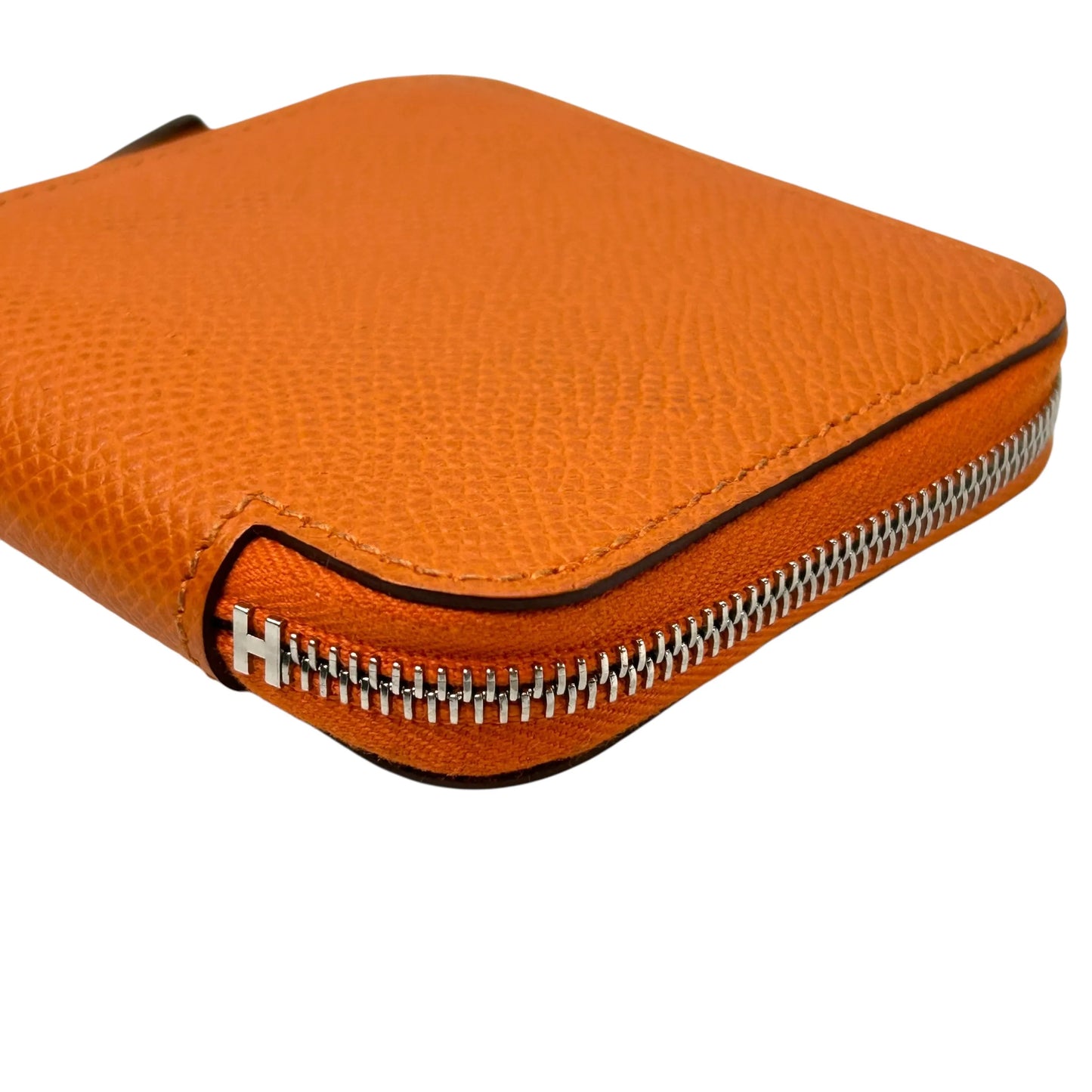 Hermès Azap Silk’in Coin Case Compact Wallet - Orange
