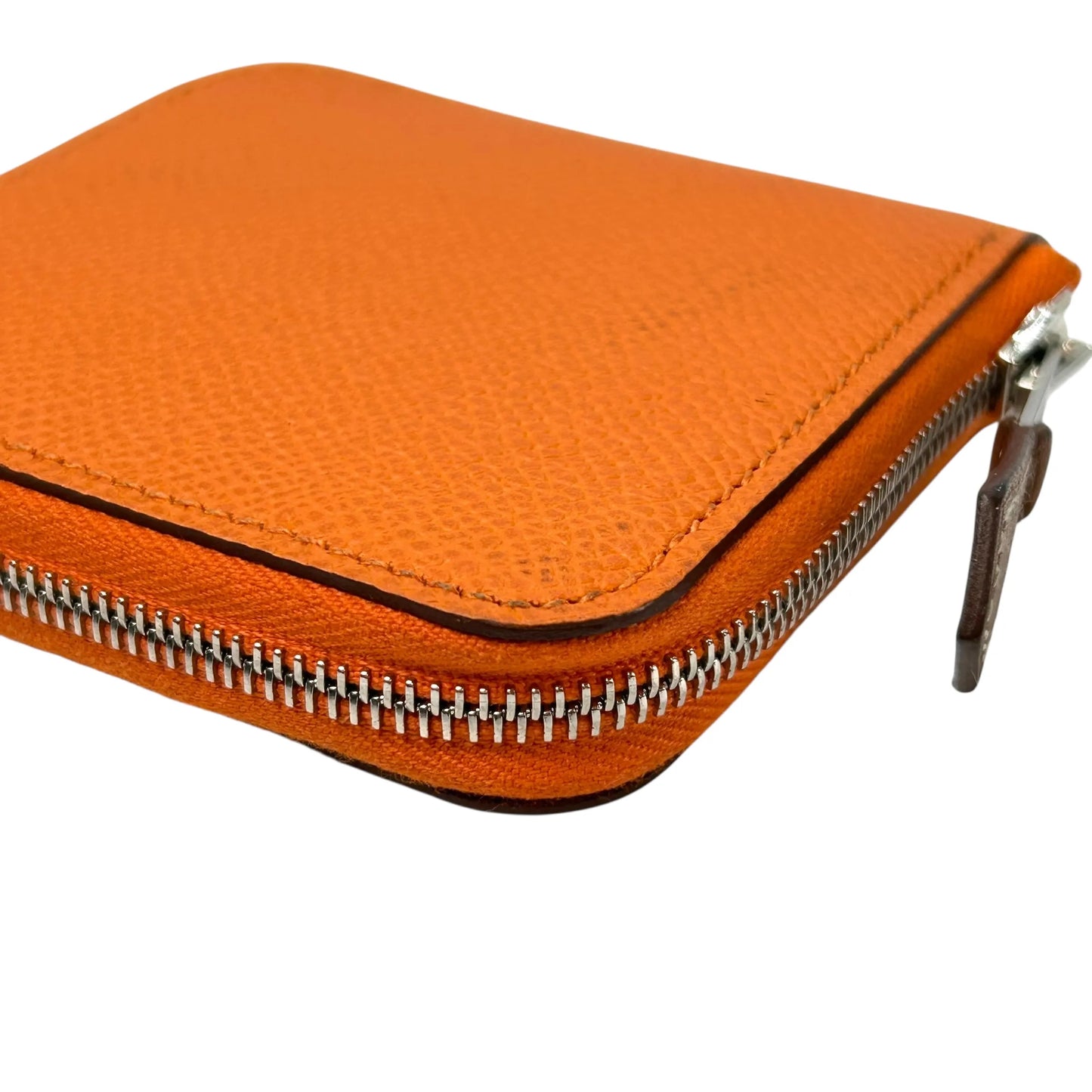 Hermès Azap Silk’in Coin Case Compact Wallet - Orange