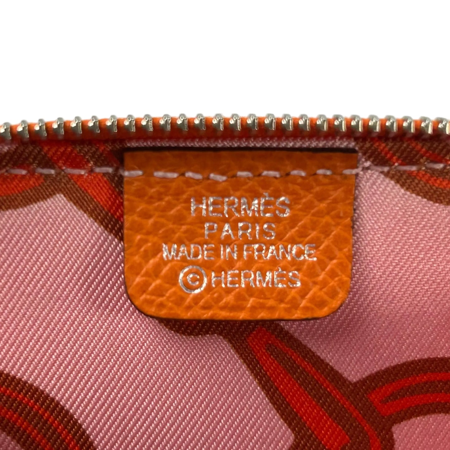Hermès Azap Silk’in Coin Case Compact Wallet - Orange