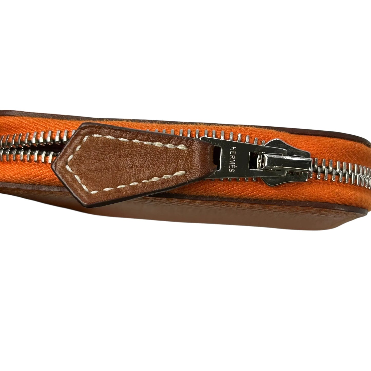 Hermès Azap Silk’in Coin Case Compact Wallet - Orange