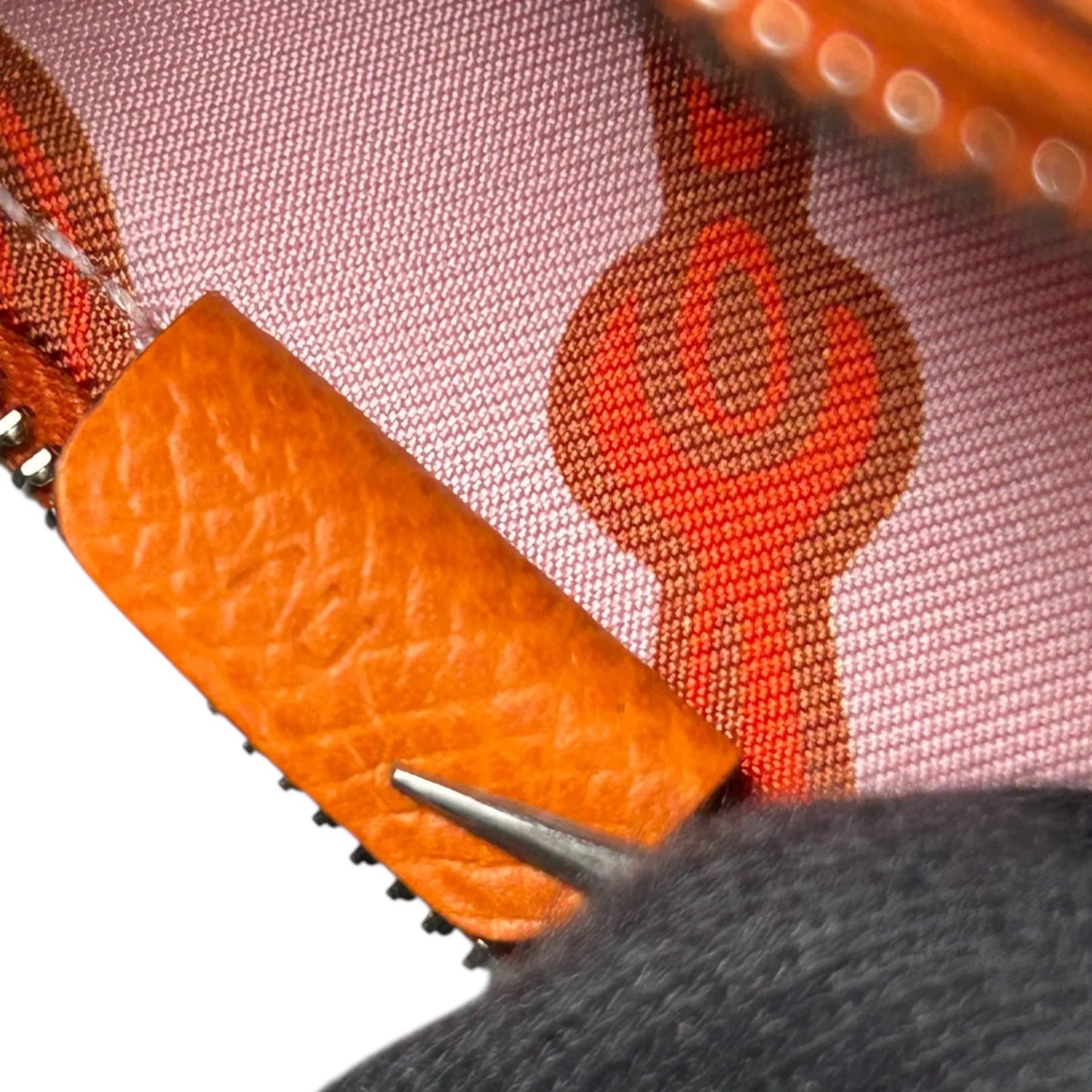 Hermès Azap Silk’in Coin Case Compact Wallet - Orange