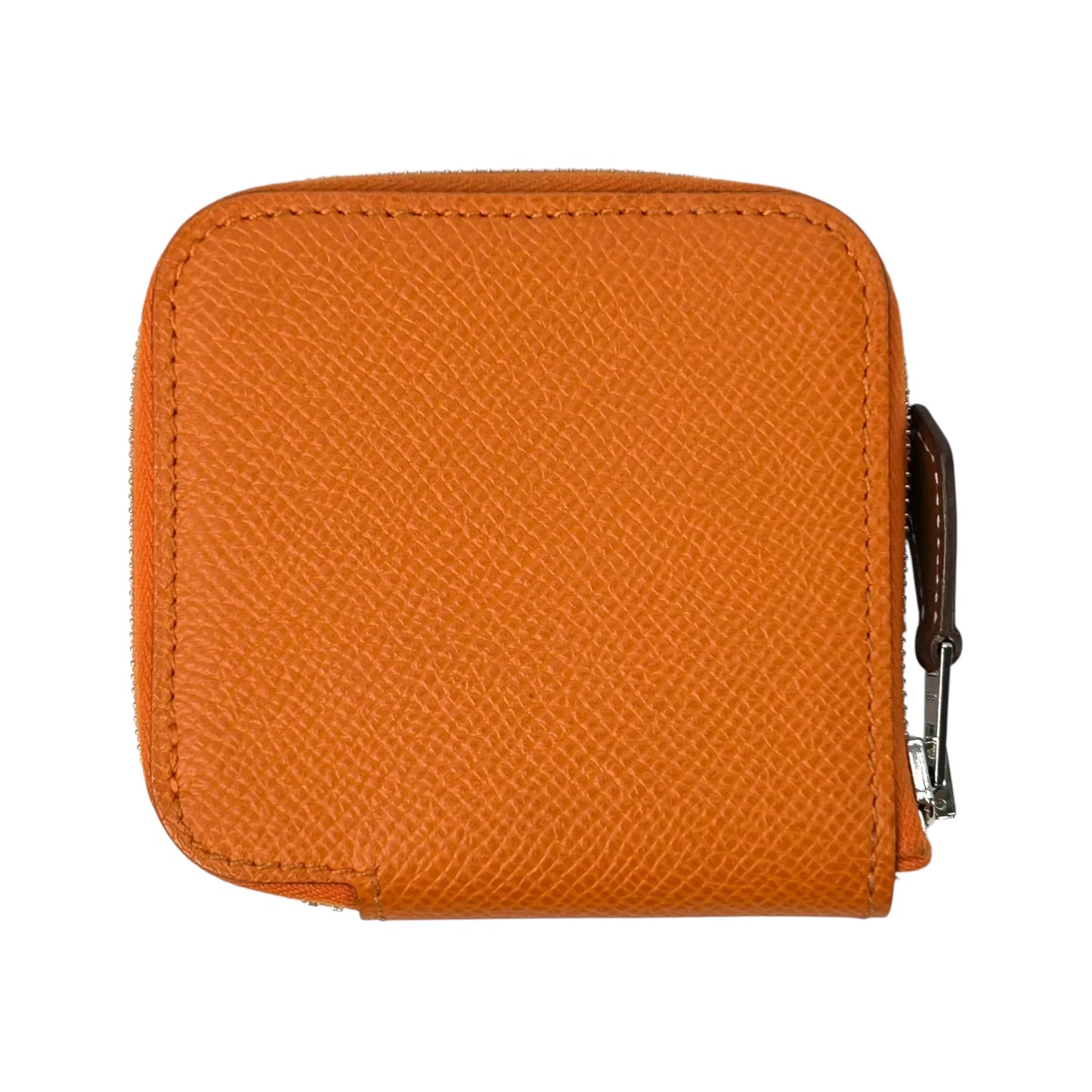 Hermès Azap Silk’in Coin Case Compact Wallet - Orange