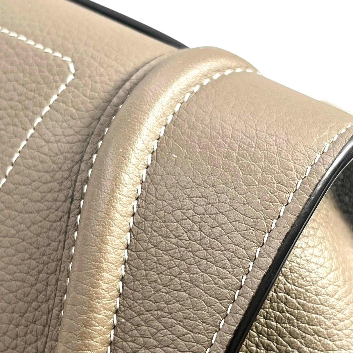 CELINE Luggage Micro Hand Bag Tote Bag - Beige
