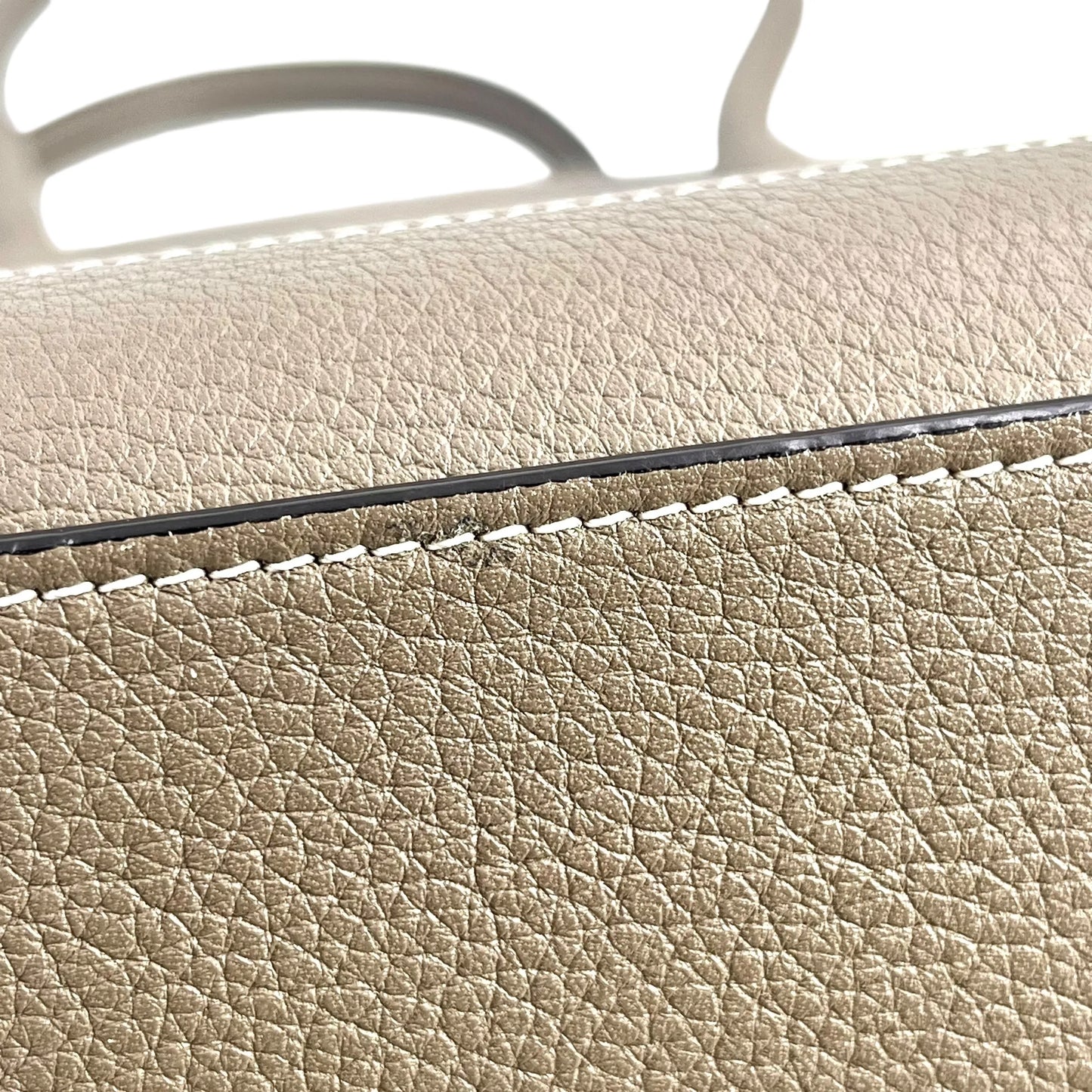 CELINE Luggage Micro Hand Bag Tote Bag - Beige
