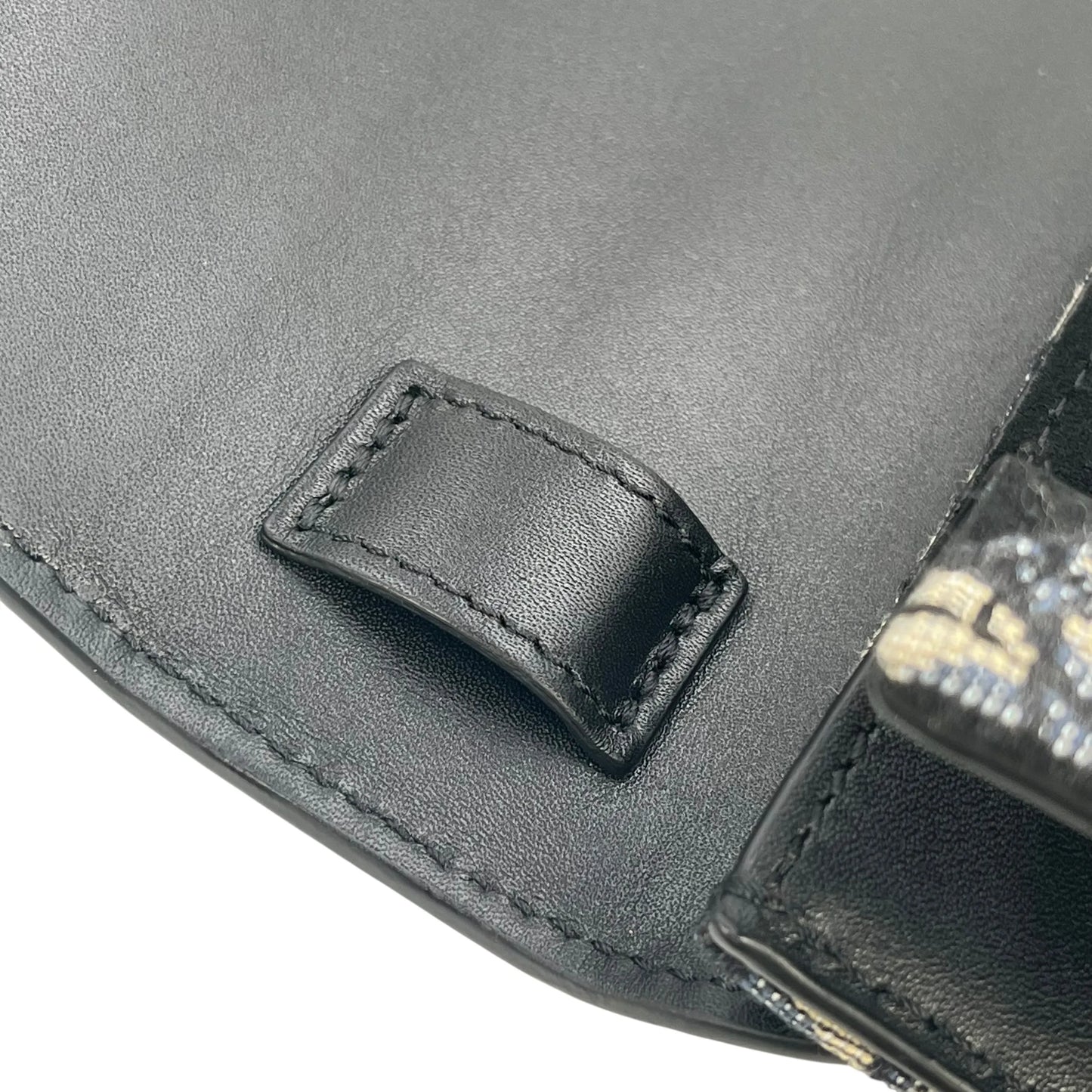 Dior Oblique Canvas × Leather Body Bag Shoulder Bag - Black
