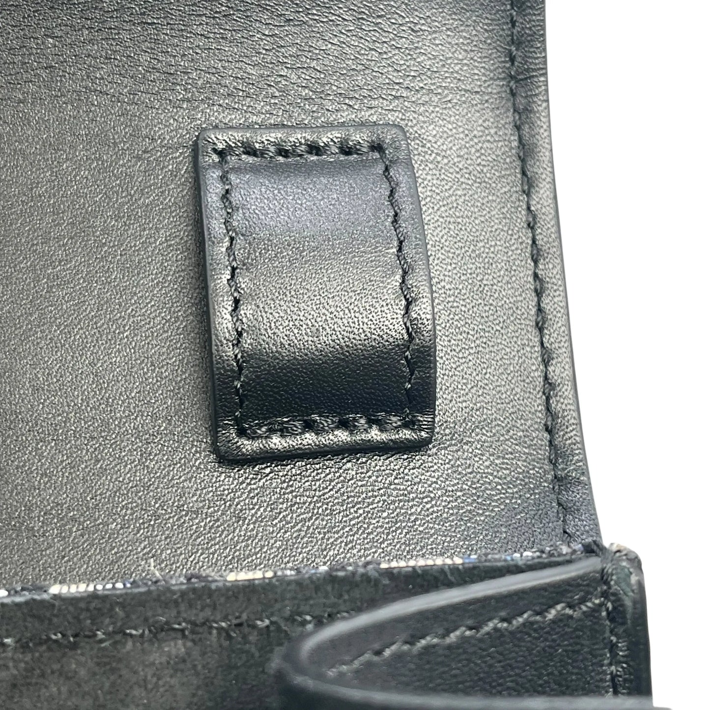 Dior Oblique Canvas × Leather Body Bag Shoulder Bag - Black