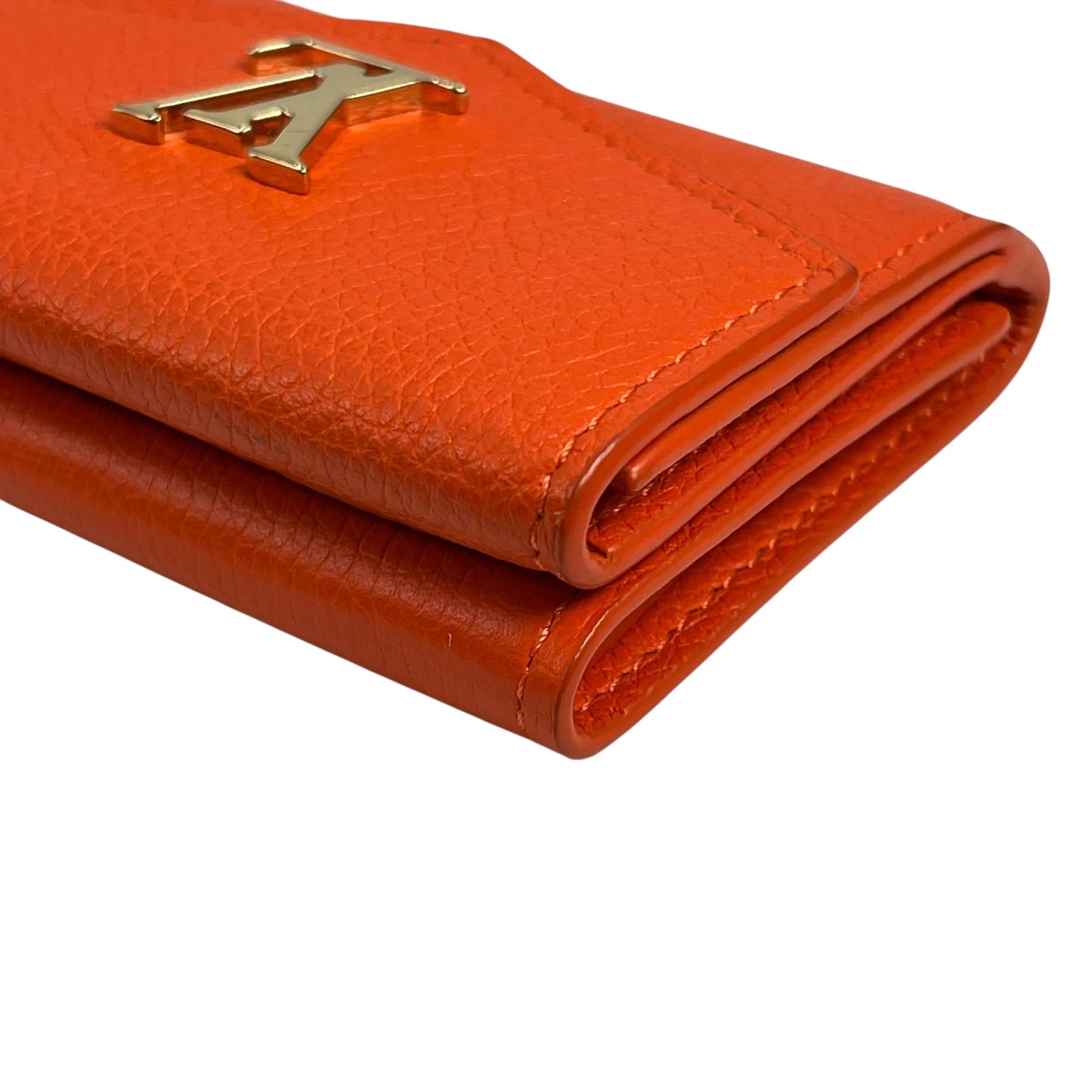 Louis Vuitton Portefeuille Lockmini Compact Wallet - Orange
