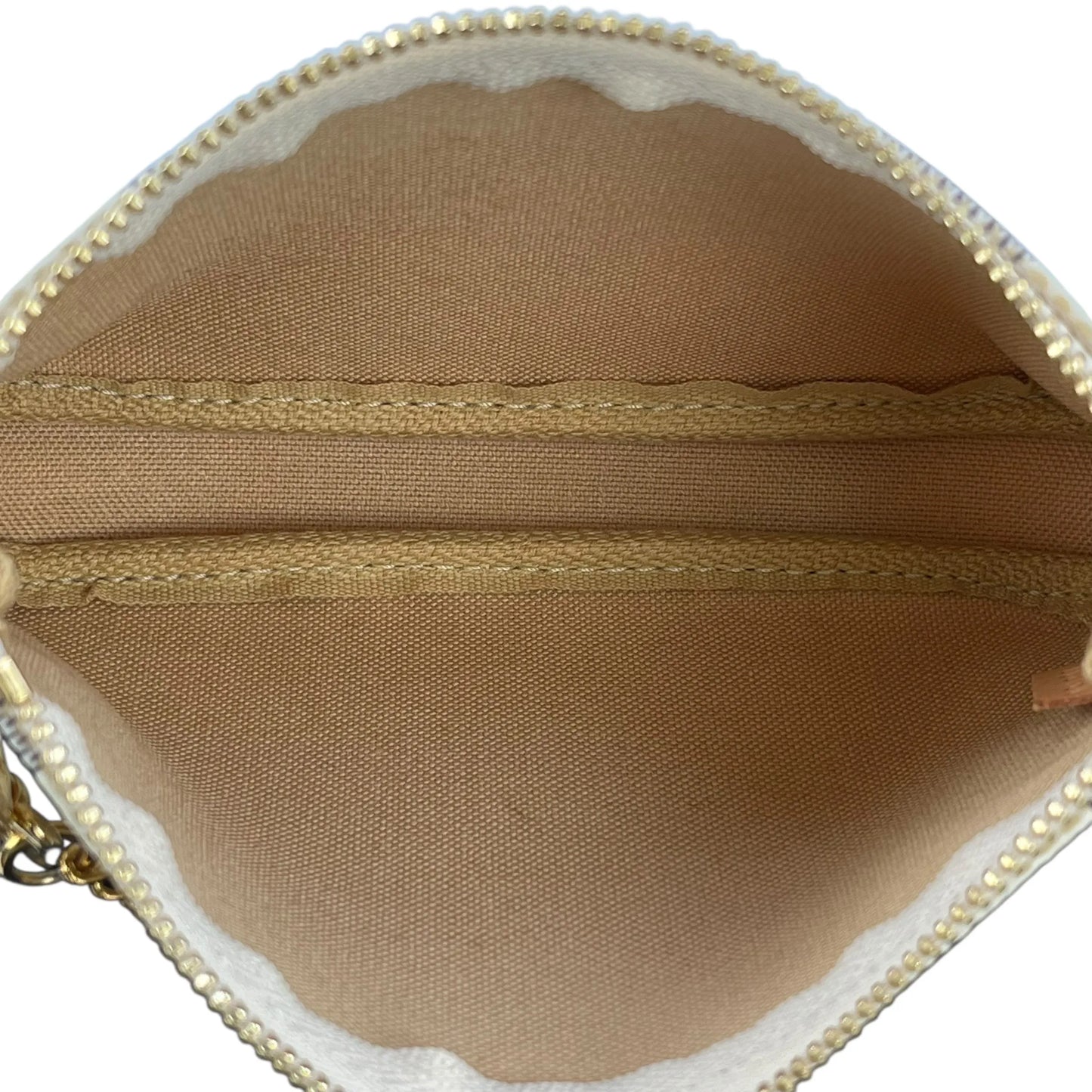 Louis Vuitton Damier Azur Mini Pochette Accessories Pouch - White