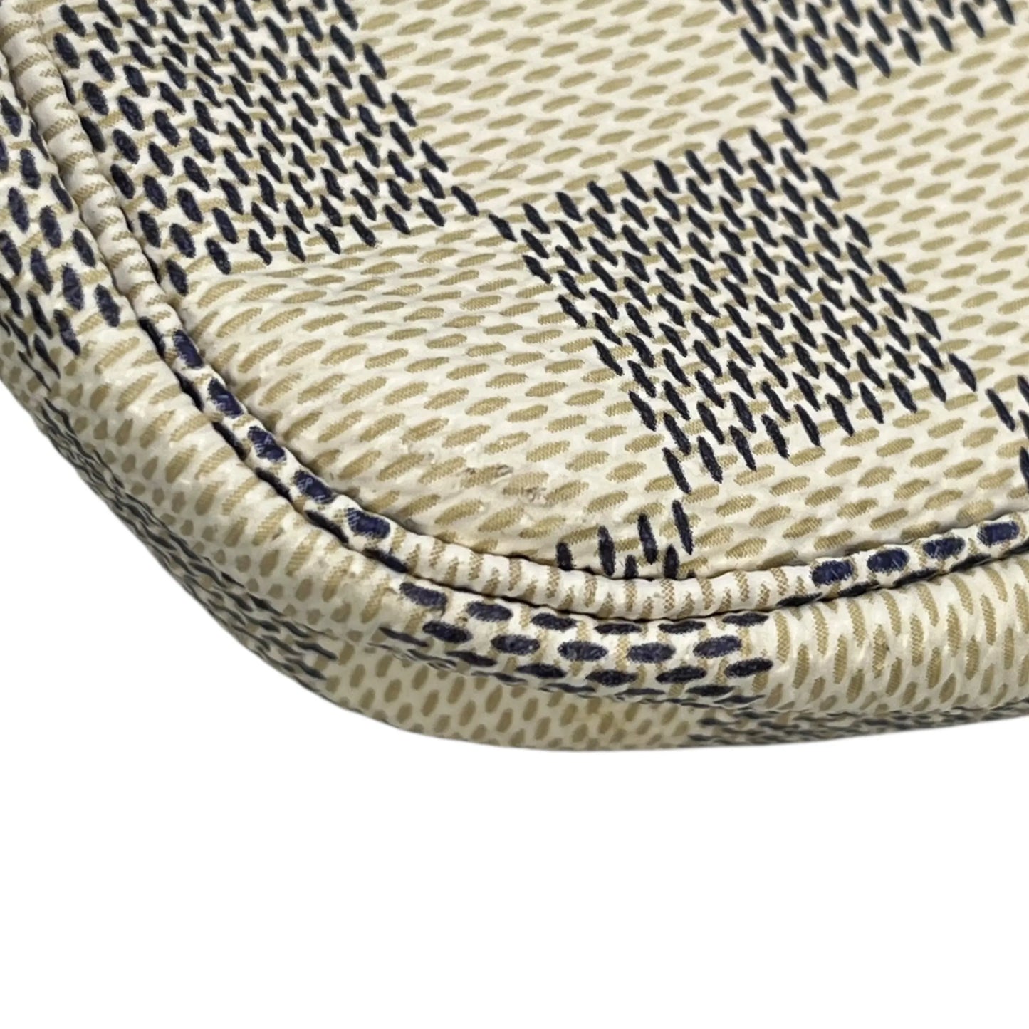 Louis Vuitton Damier Azur Mini Pochette Accessories Pouch - White