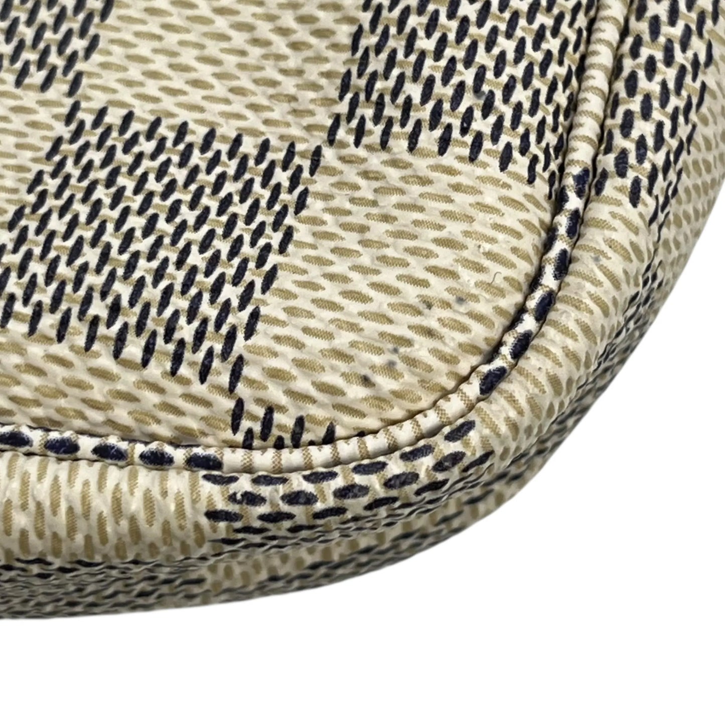 Louis Vuitton Damier Azur Mini Pochette Accessories Pouch - White