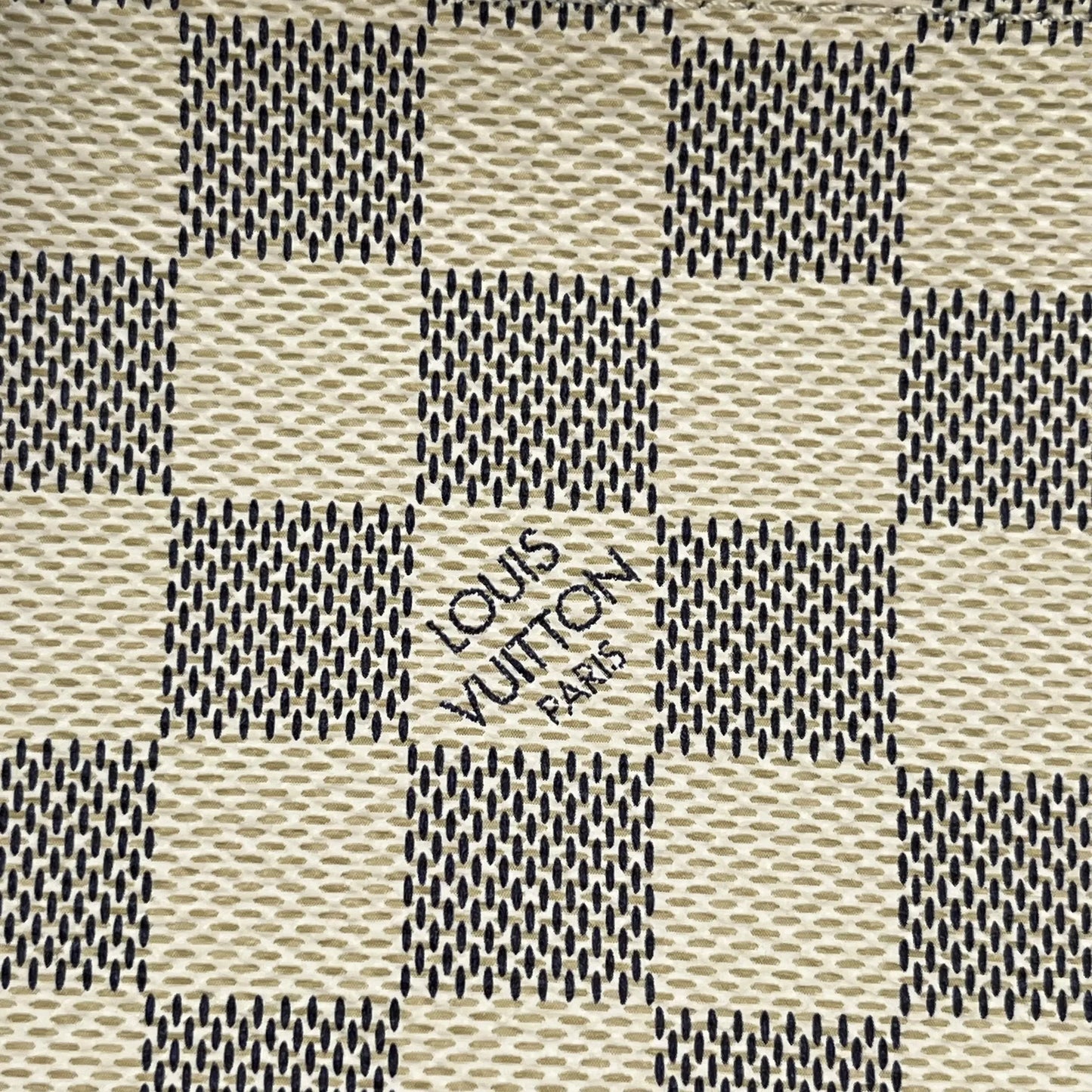 Louis Vuitton Damier Azur Mini Pochette Accessories Pouch - White