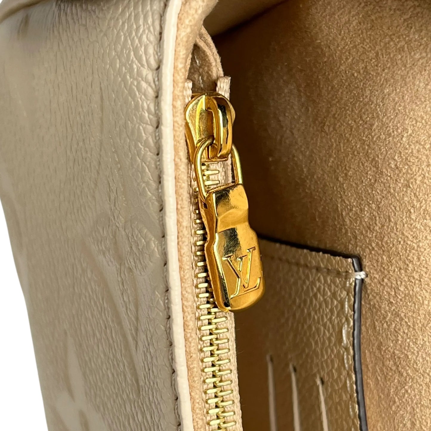 Louis Vuitton Monogram Empreinte Chain Wallet Shoulder Bag - Cream