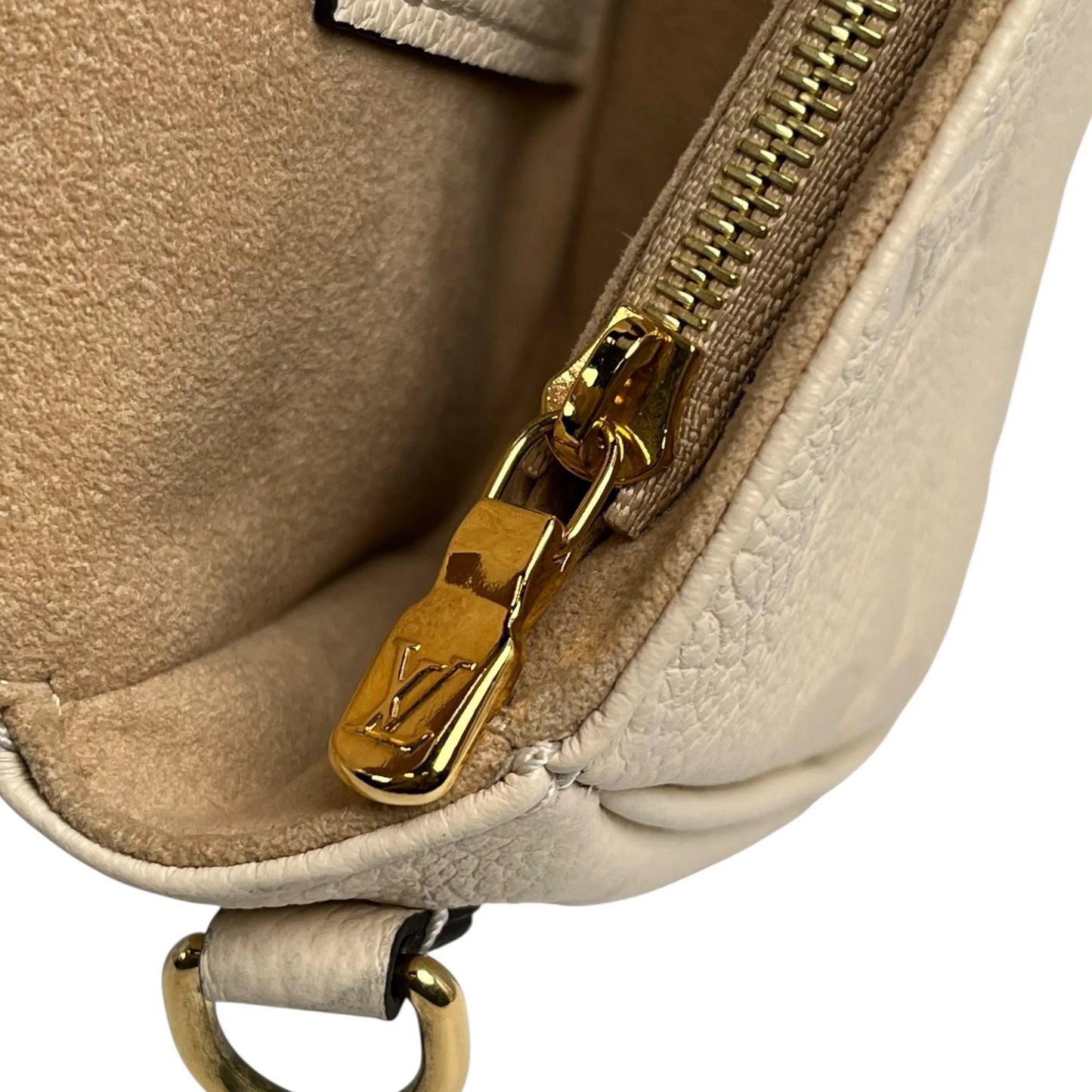 Louis Vuitton Monogram Empreinte Chain Wallet Shoulder Bag - Cream