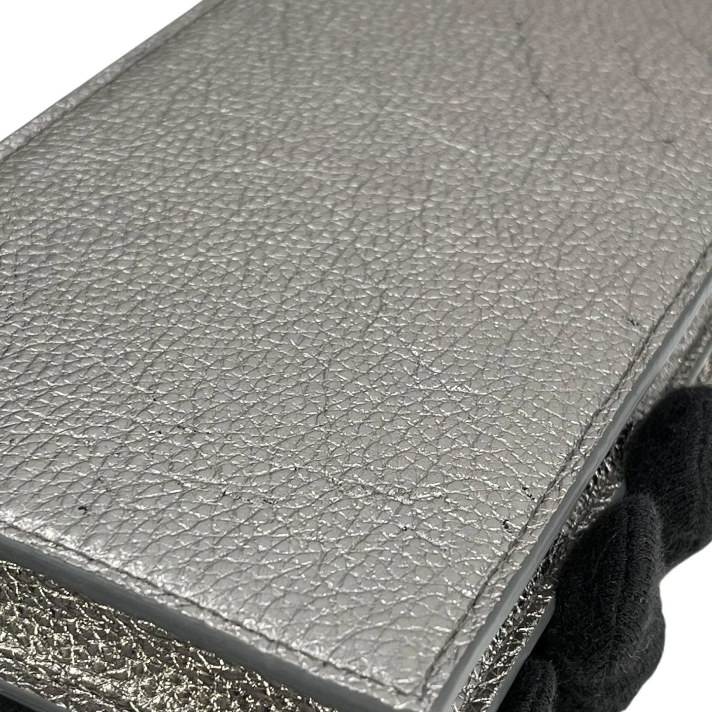 JIMMY CHOO Studs Phone Case Shoulder Bag - Silver