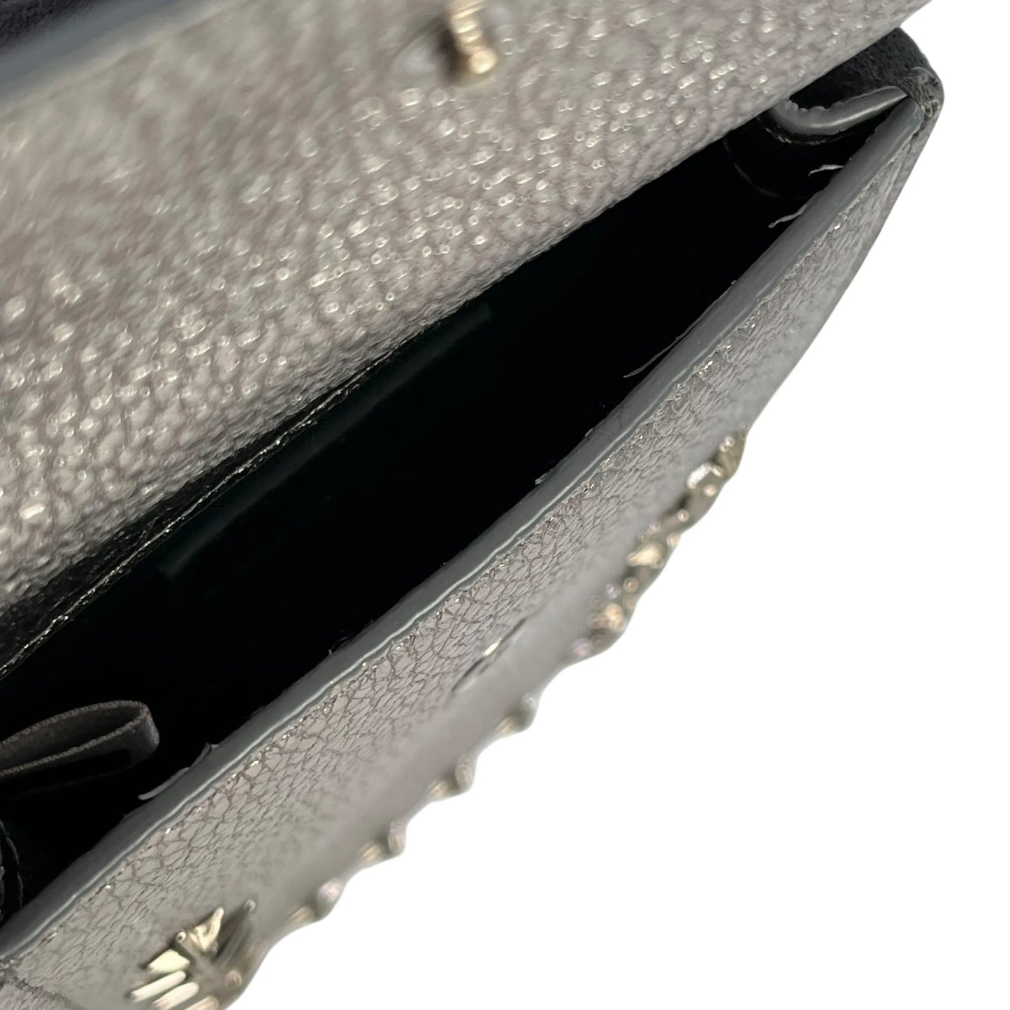 JIMMY CHOO Studs Phone Case Shoulder Bag - Silver