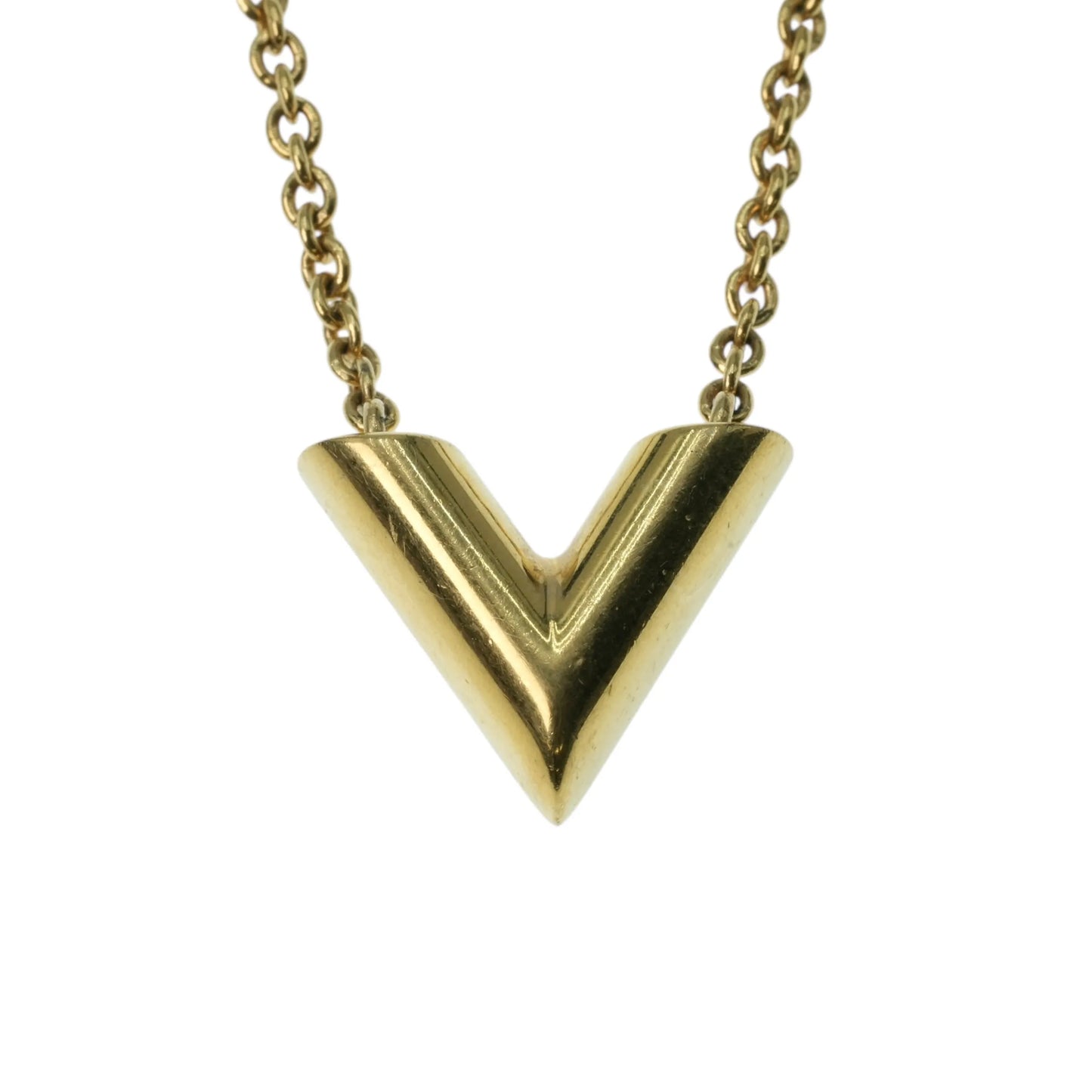 Louis Vuitton Essential V Necklace - Gold - 34071