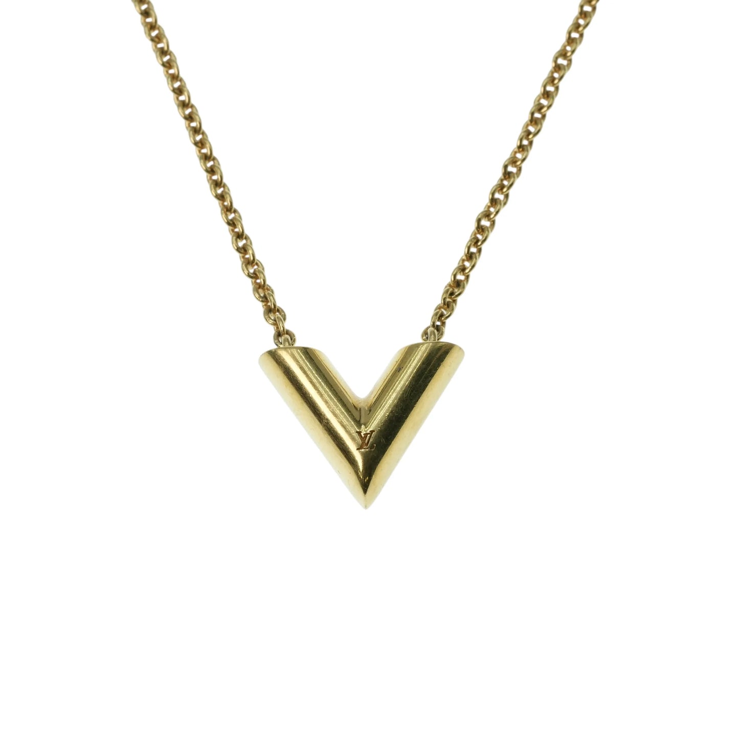Louis Vuitton Essential V Necklace - Gold - 34071
