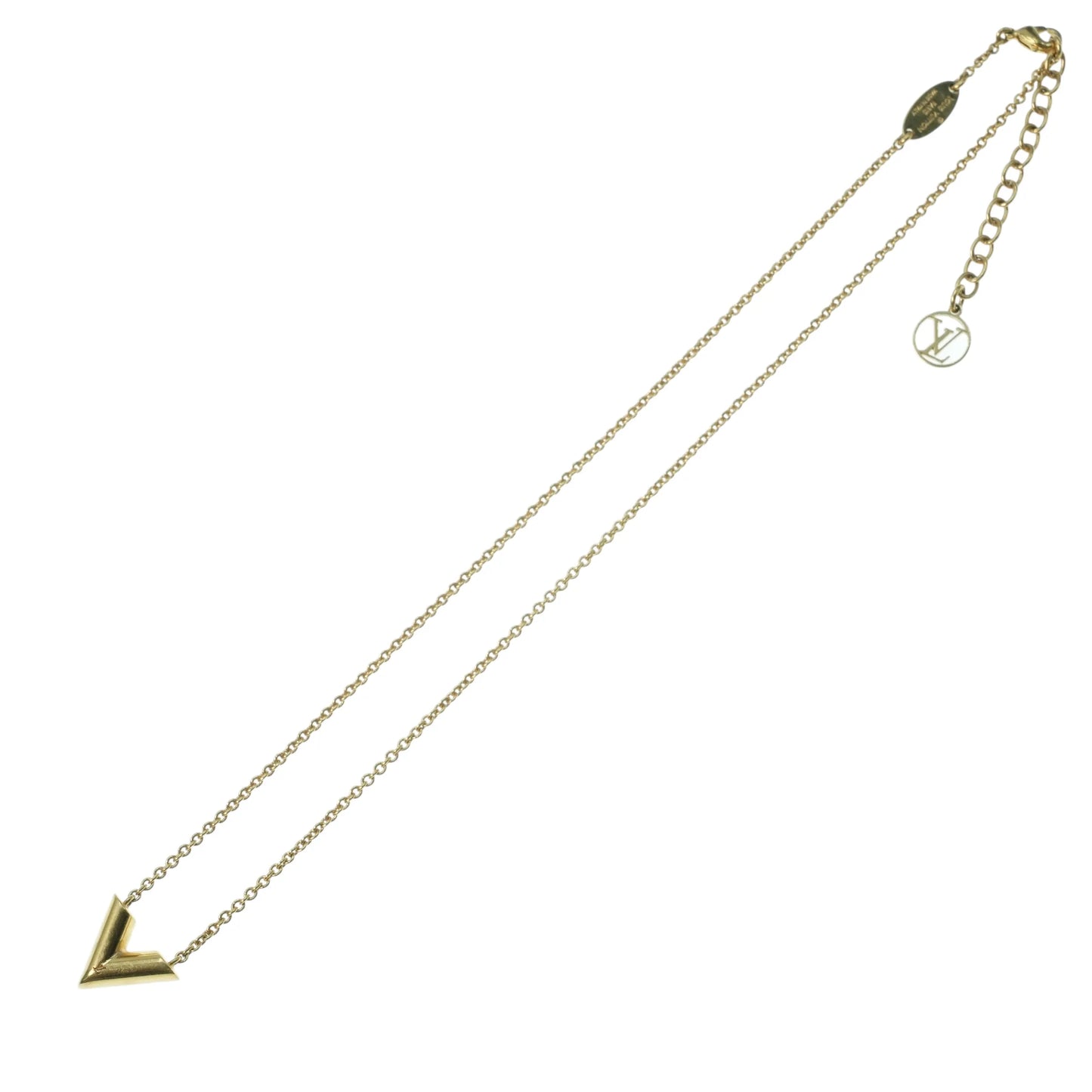 Louis Vuitton Essential V Necklace - Gold - 34071