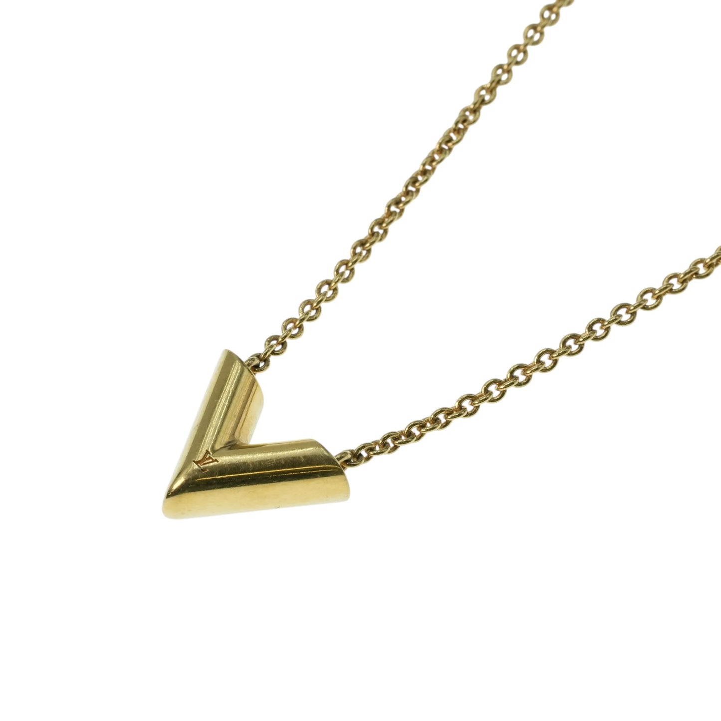 Louis Vuitton Essential V Necklace - Gold - 34071