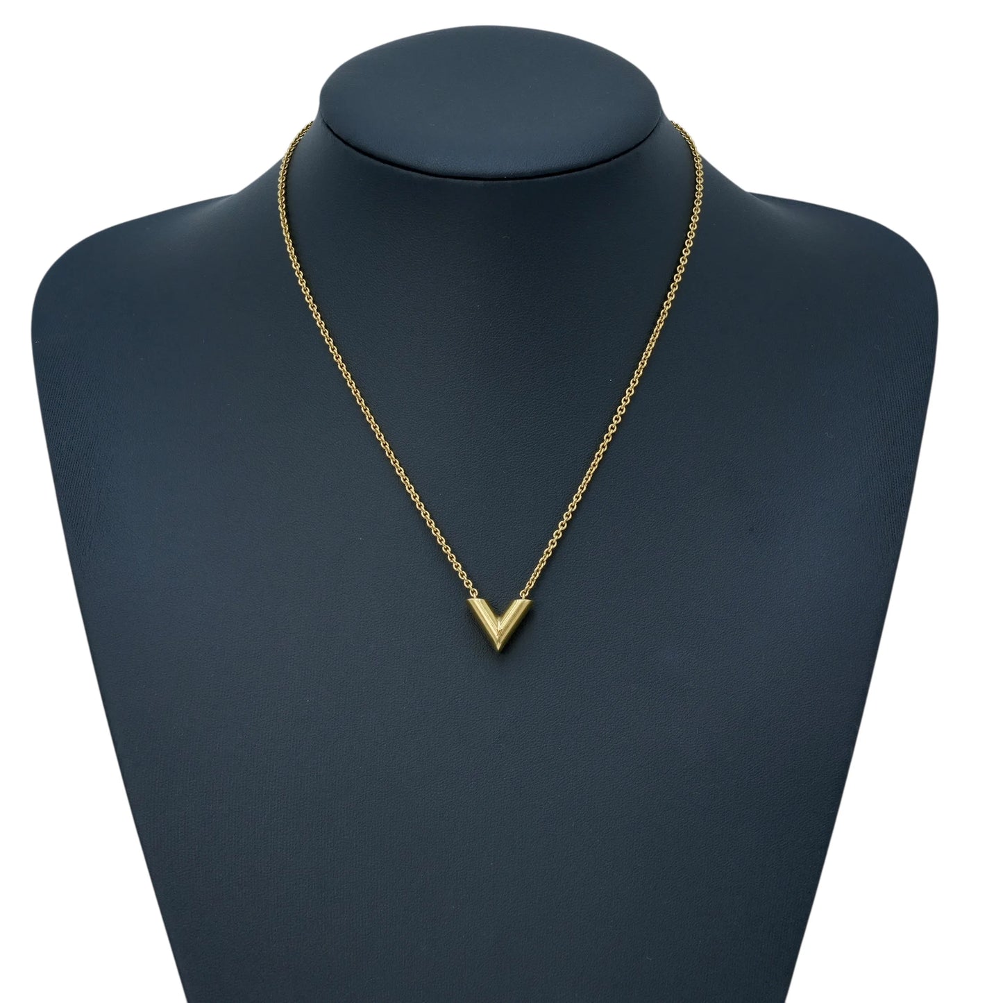 Louis Vuitton Essential V Necklace - Gold - 34071