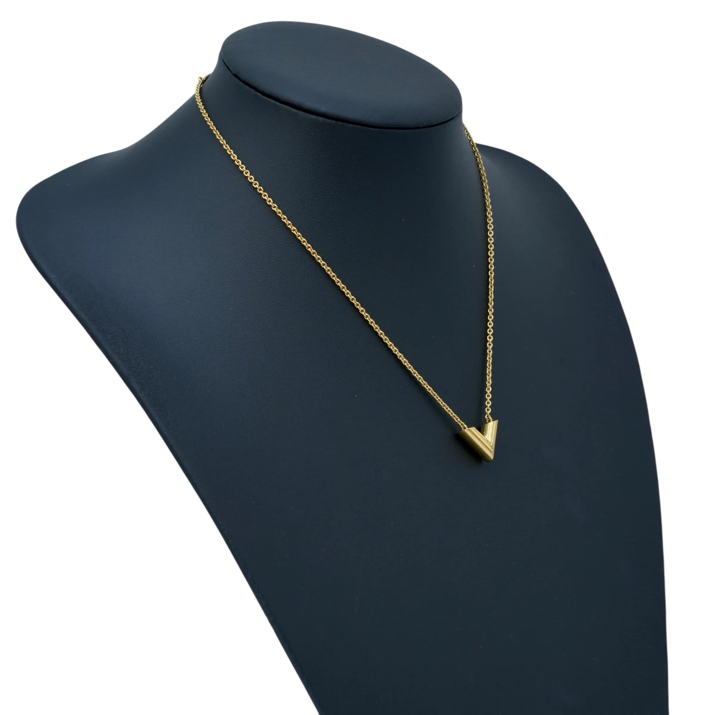 Louis Vuitton Essential V Necklace - Gold - 34071