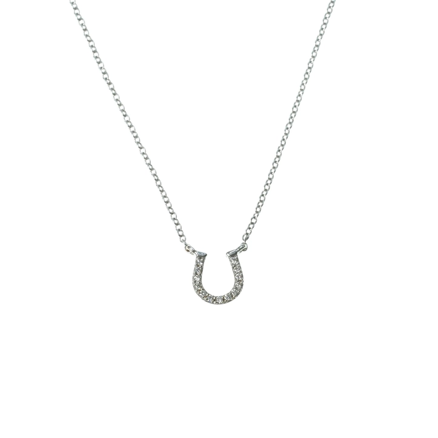 Tiffany Horseshoe 18K Diamond Necklace