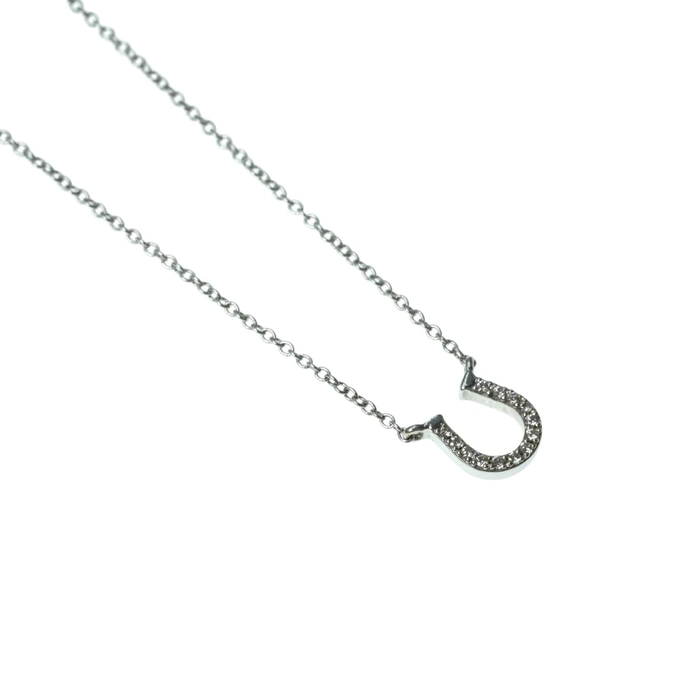 Tiffany Horseshoe 18K Diamond Necklace