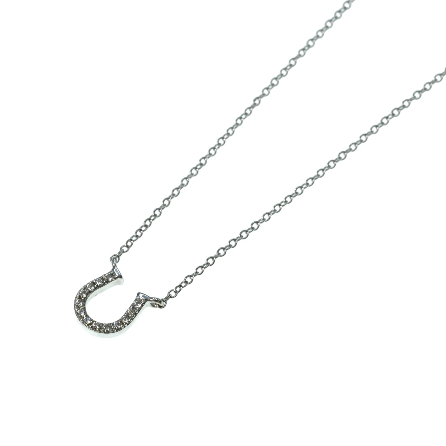 Tiffany Horseshoe 18K Diamond Necklace